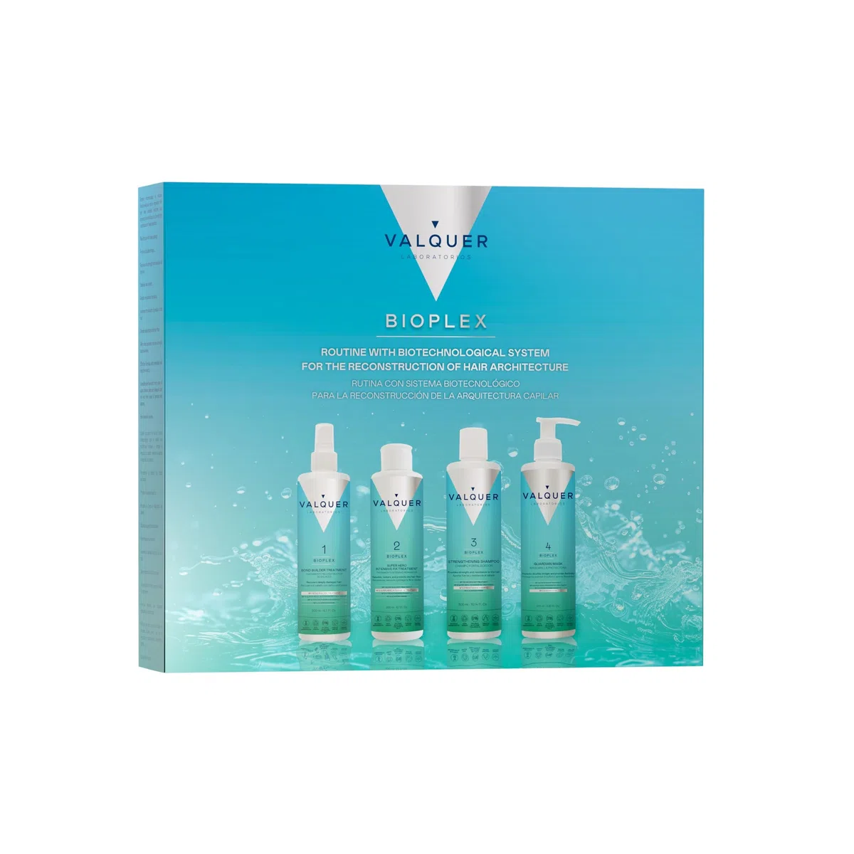 VALQUER Bioplex Tratamiento Capilar Hidratante y Reparador | Protección Intensiva y Reconstrucción Profunda del Cabello Dañado, Seco y Teñido | Apto para Todo Tipo de Pelo | Vegano | 975 ml
