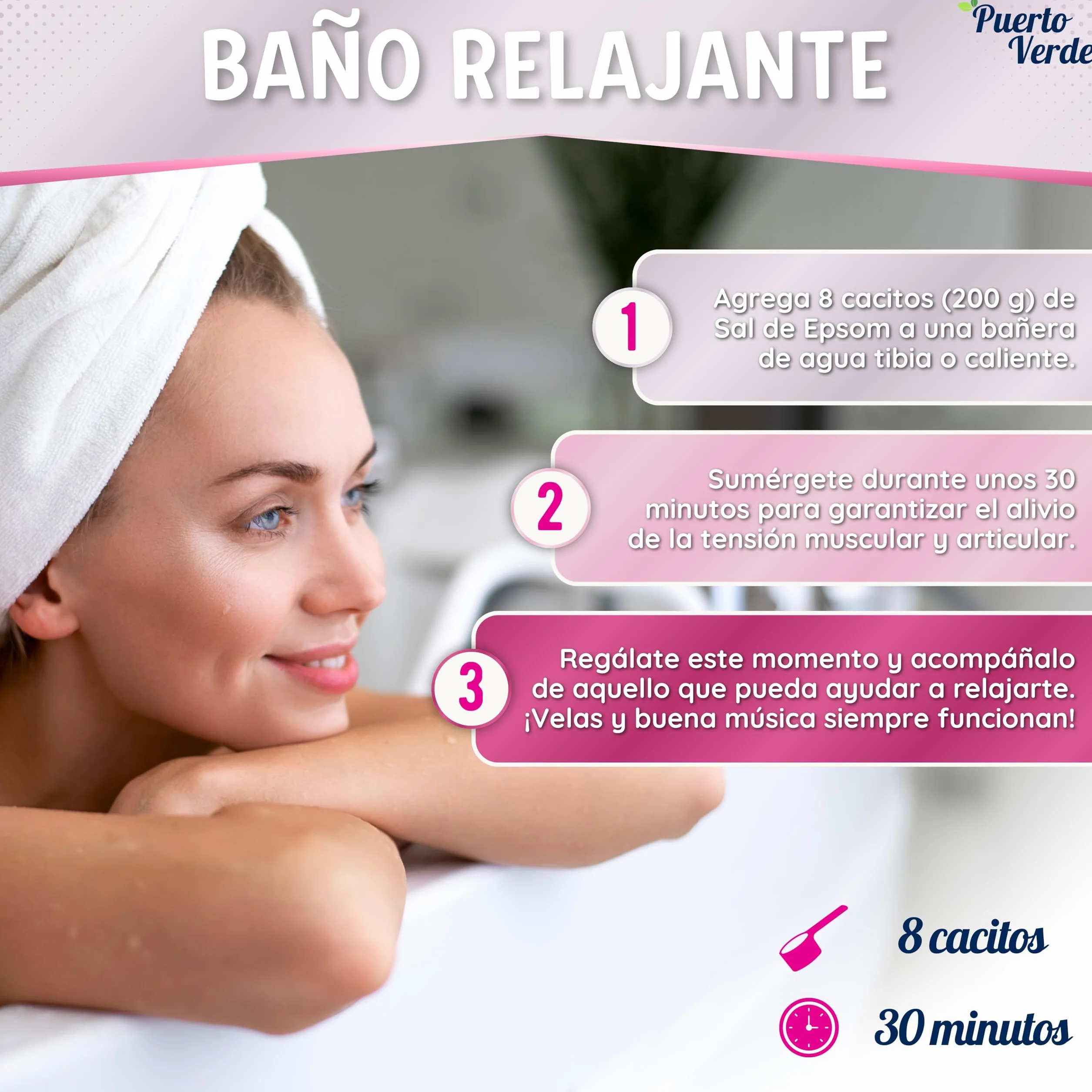 Sal de Epsom Pura 6 Kg Fuente Concentrada de Magnesio Sales de Baño Rápida Disolución Relajación Muscular Sueño Producción Española
