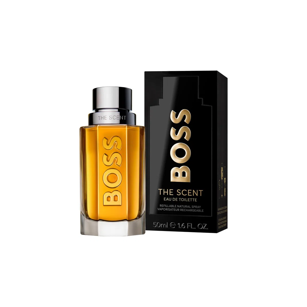 BOSS The Scent Eau de Toilette – Fragancia Ambarina – Con Notas de Extracto de Jengibre, Acordes de Maninka y Cuero – Fragancia Duradera