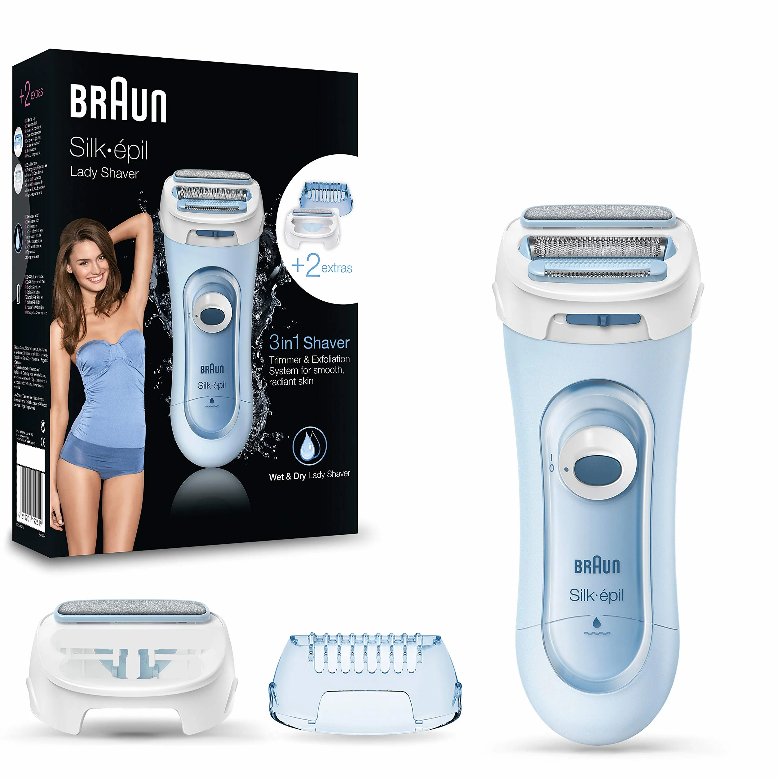 Braun Silk-épil LS 5160, Afeitadora Femenina Inalámbrica, Azul