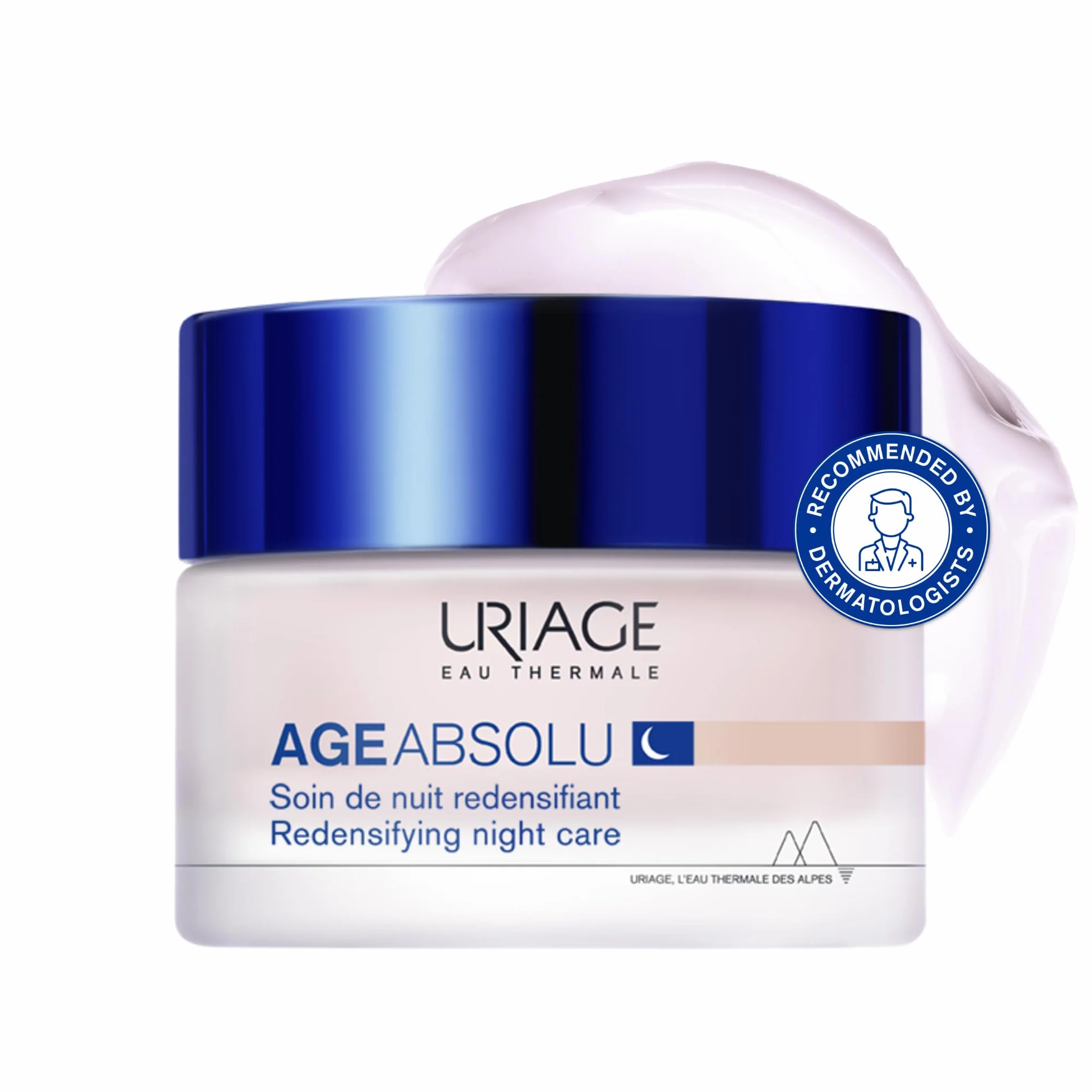 URIAGE AGE ABSOLU Mascarilla de noche reafirmante con Retinol, Ácido Hialurónico y Manteca de Karité – Booster Procolágeno X6 – Reduce visiblemente arrugas – Textura fresca y ultra cómoda