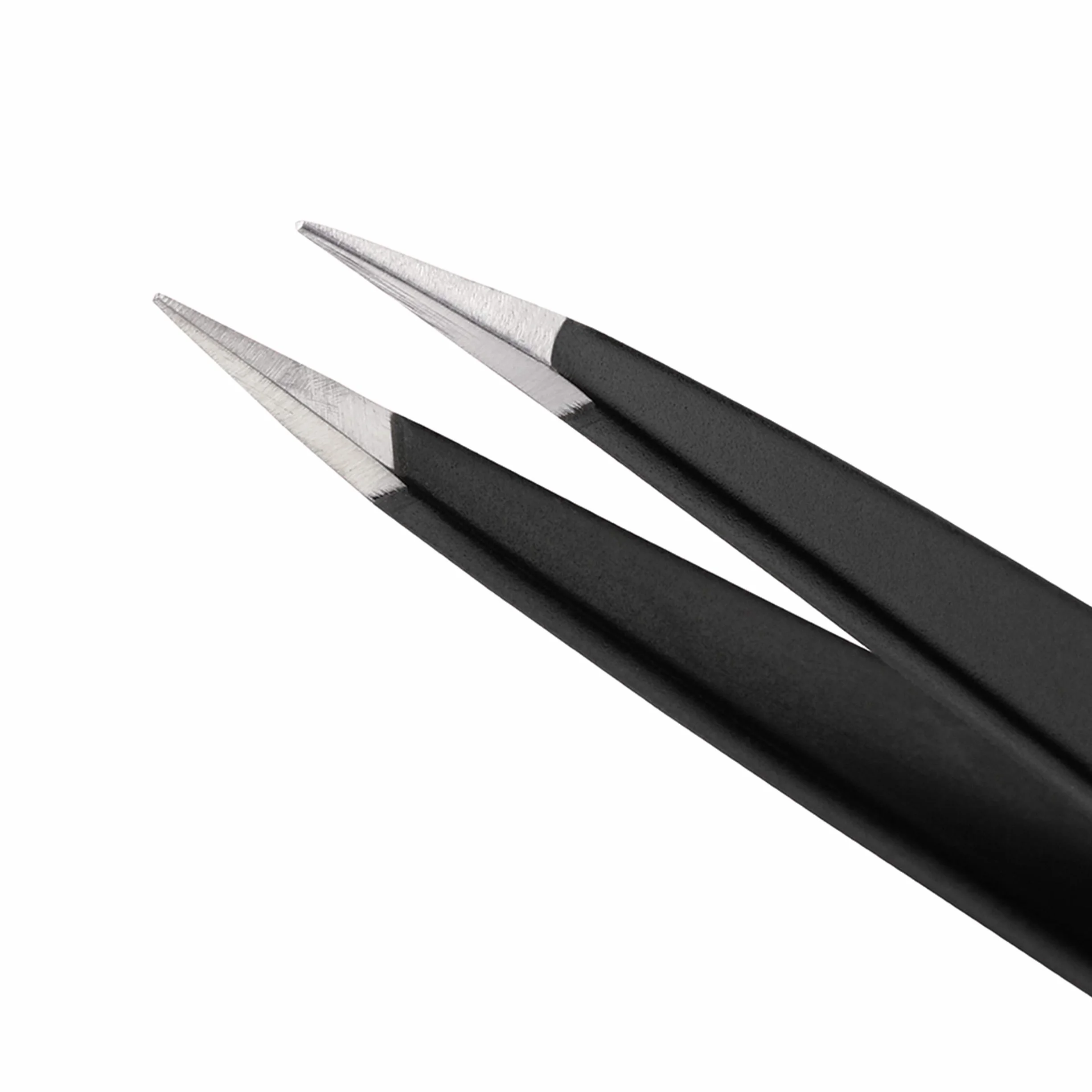 TWEEZERMAN Pinza de punta fina (puntas de precisión afiladas a mano para depilar cejas y eliminar astillas, calidad profesional, acero inoxidable)
