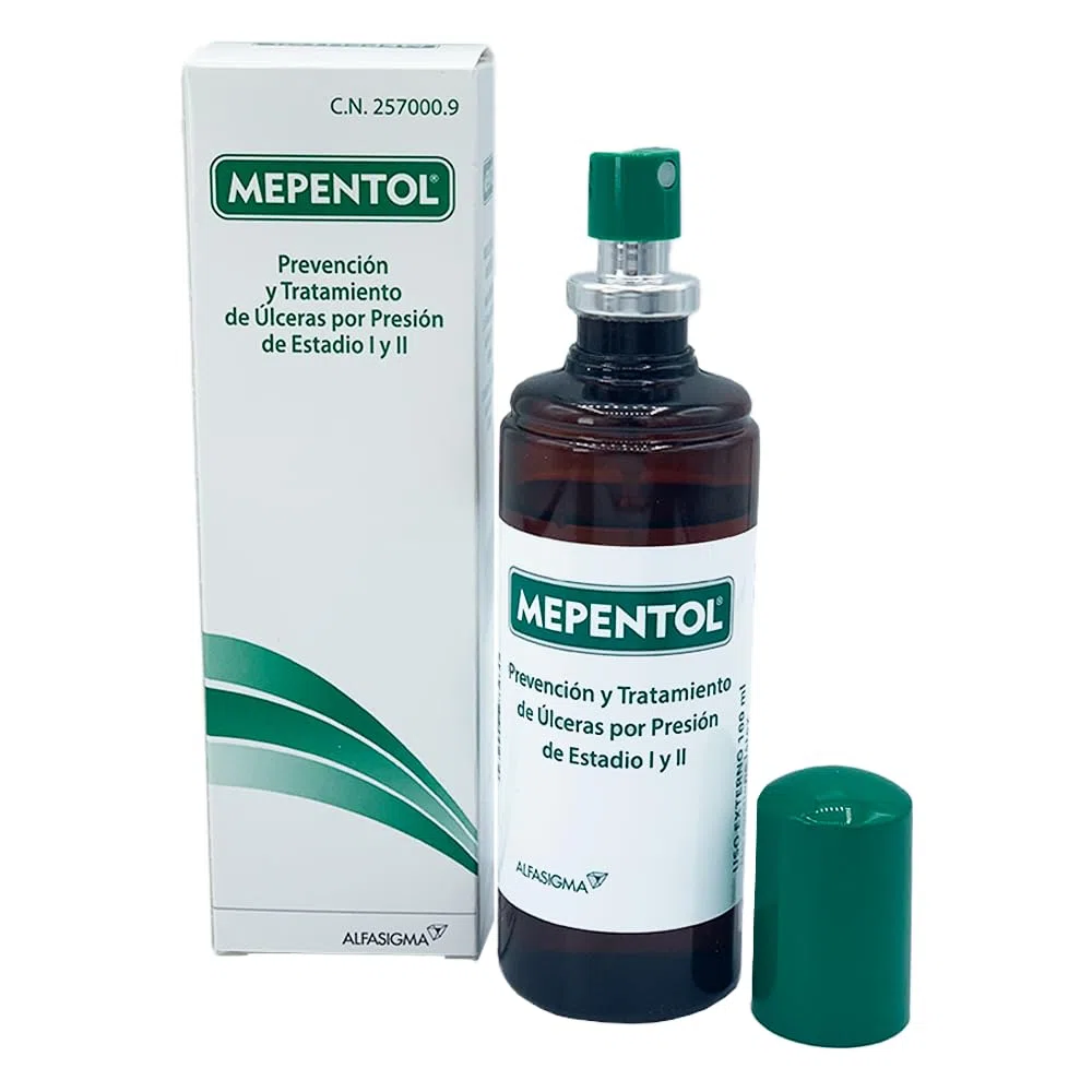 MEPENTOL Prevención y tratamiento de ulceras por presion de estadio I y II, 100 ml