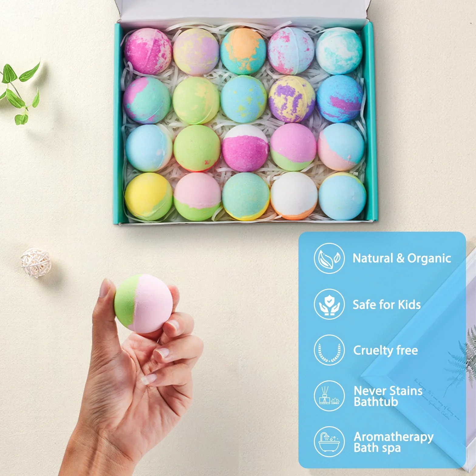 Bombas de Baño con Juguetes Sorpresa 20pcs para Niños