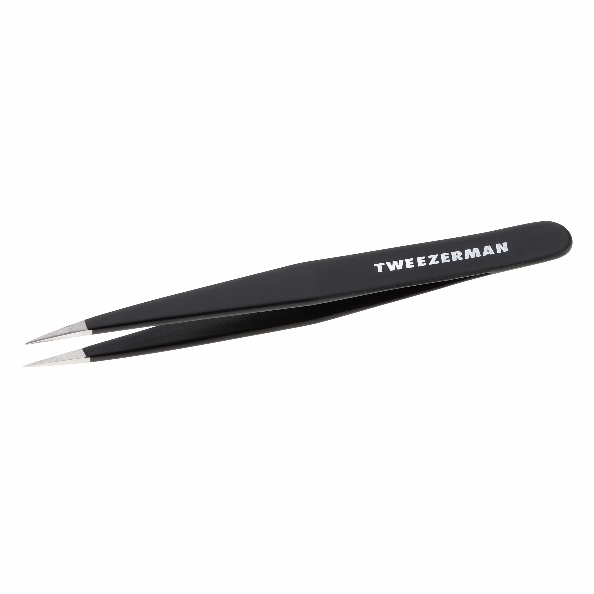 TWEEZERMAN Pinza de punta fina (puntas de precisión afiladas a mano para depilar cejas y eliminar astillas, calidad profesional, acero inoxidable)
