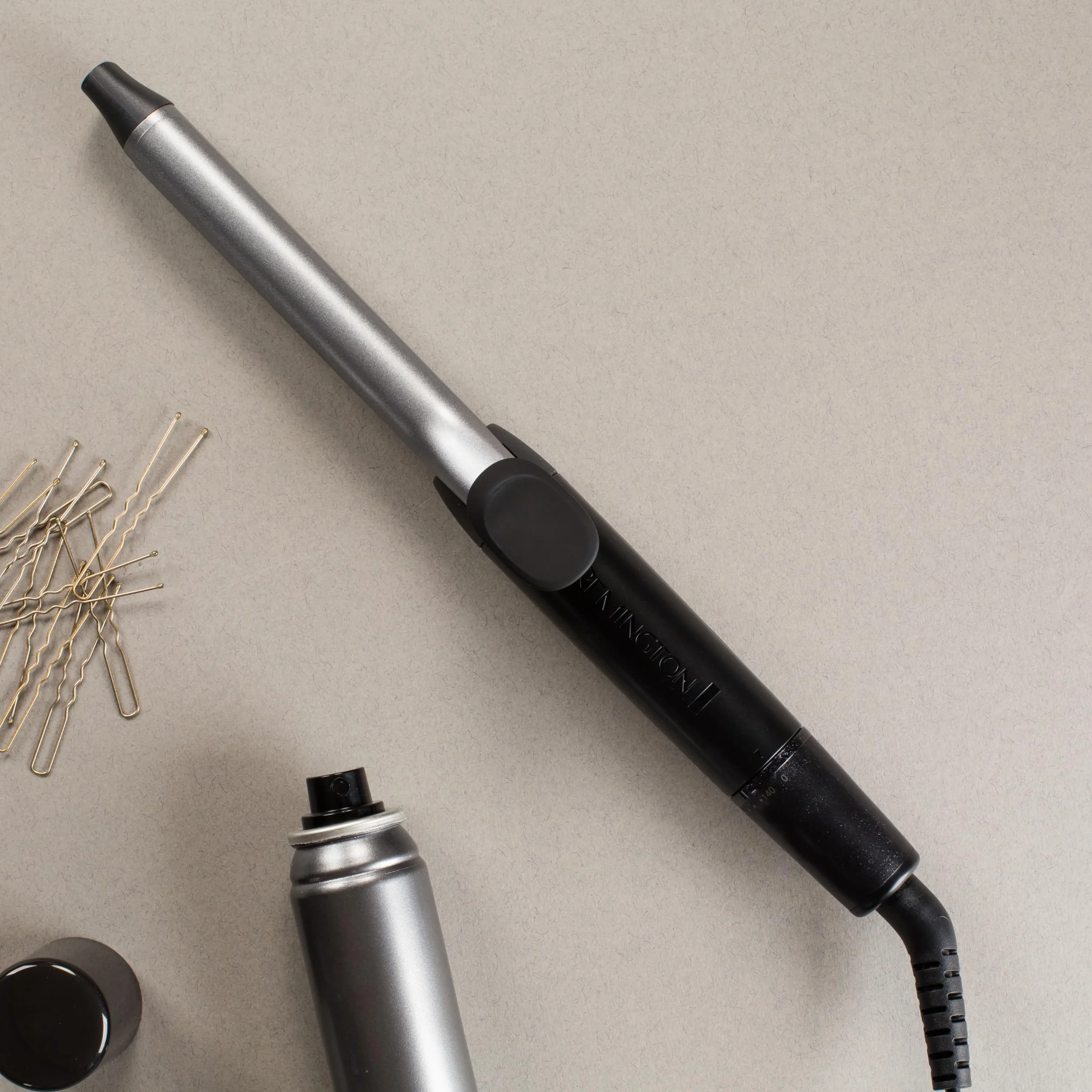 Remington Rizador de Pelo Pro Spiral Curl, Ondulador de Pelo con Pinza de 19 mm, Crea Rizos Definidos, Cerámica con Titanio, Turmalina, Protección y Brillo, 8 Temperaturas hasta 210°C, CI5519