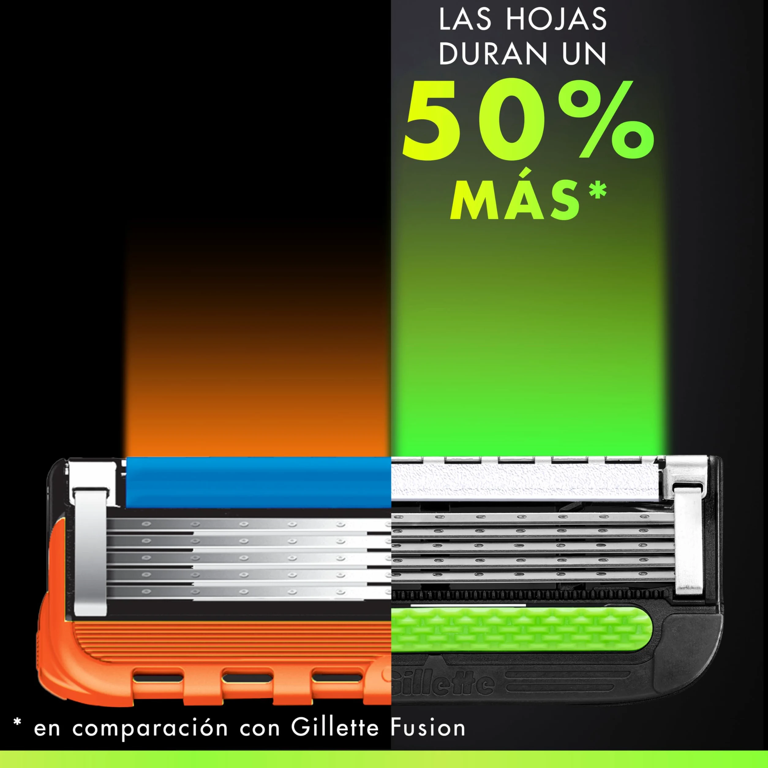 GilletteLabs Recambios para Maquinillas de Afeitar Hombre + Colgante, Pack de 10 - Cuchillas de Afeitar con 5 Hojas Y Banda Lubricante, Compatible con Todas Las Maquinillas Gillette Labs