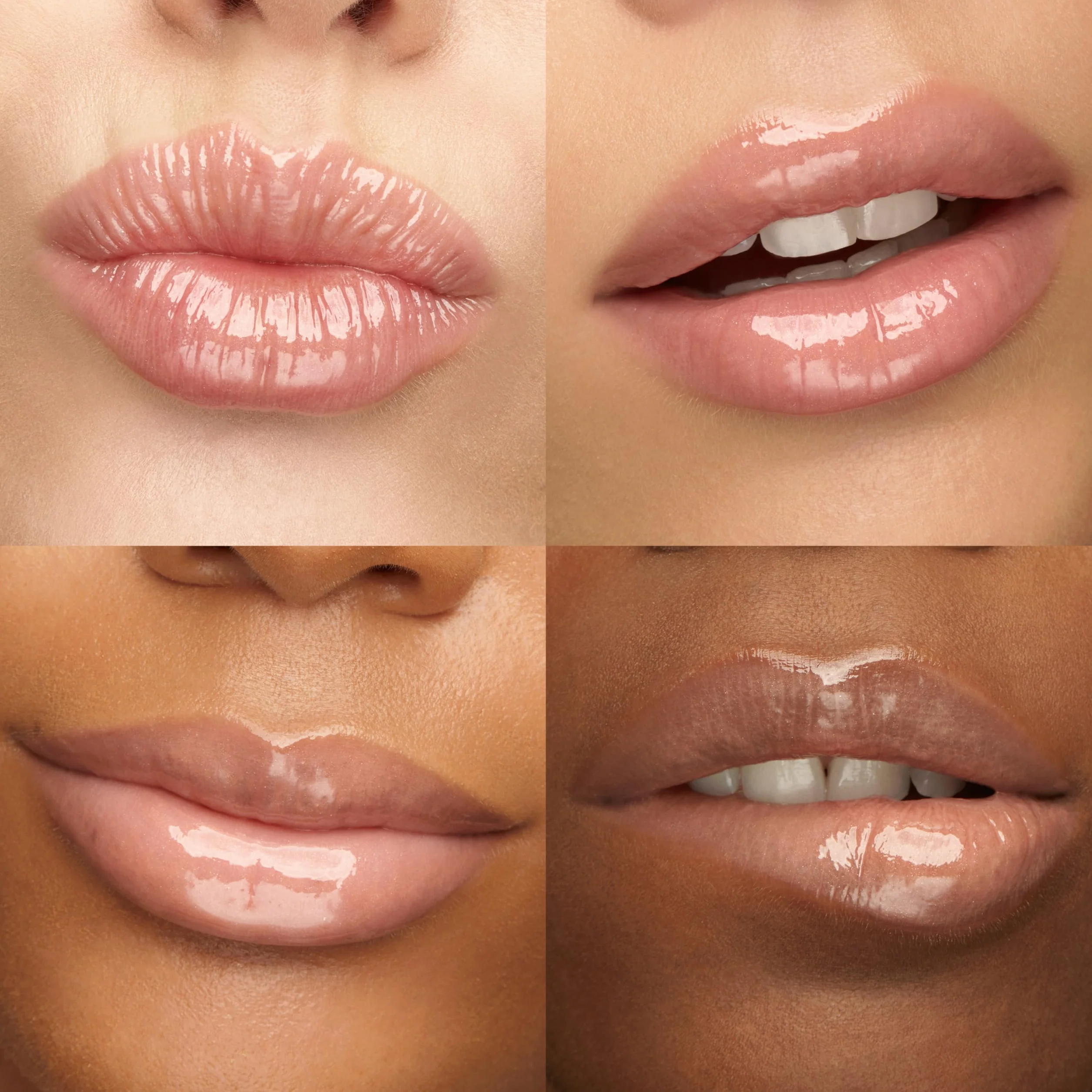 KIKO Milano Glossy Lip Set 03, Kit De Labios: 3 Brillos De Labios Hidratantes Efecto Volumen 3D
