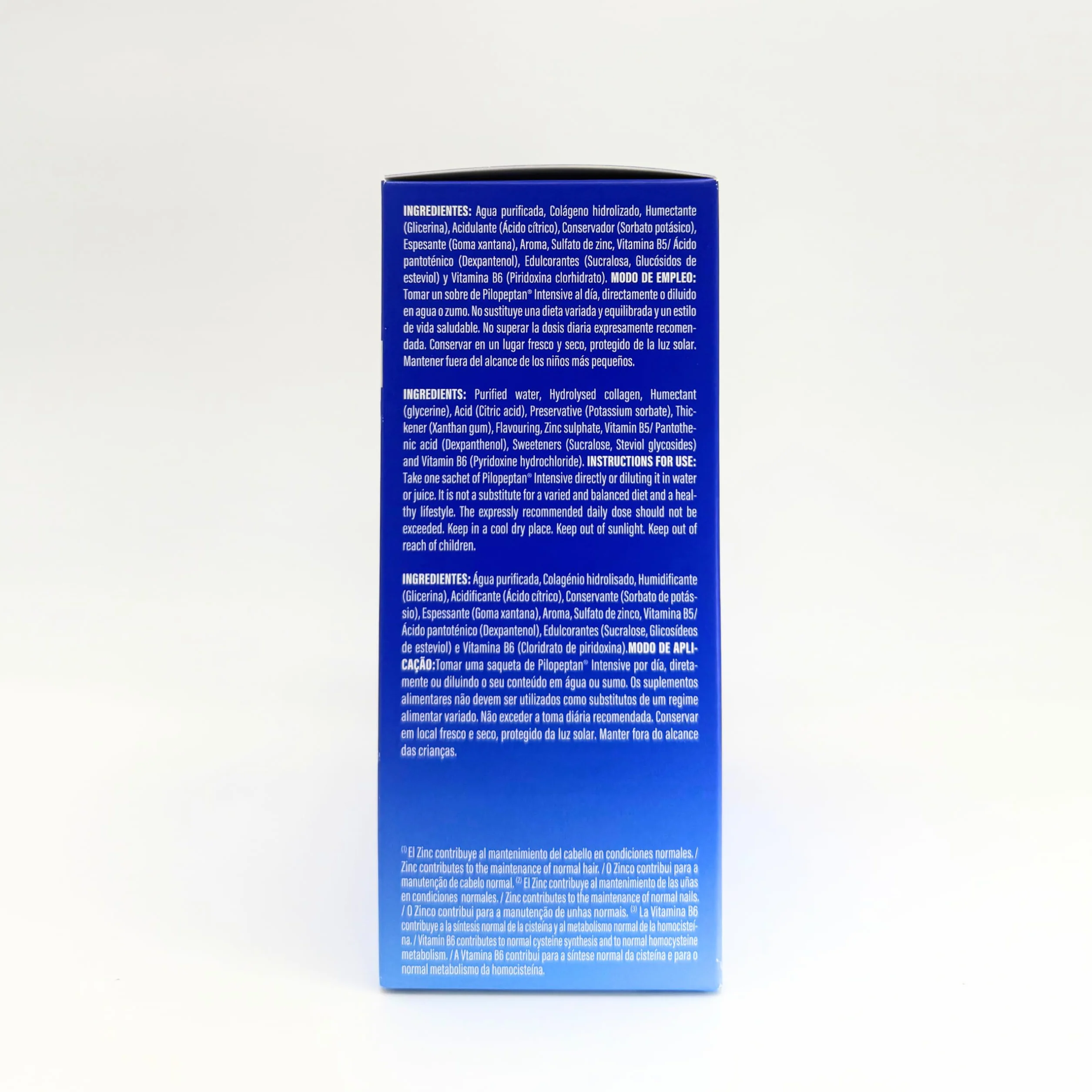 Pilopeptan Intensive | Anticaída Capilar | Cabello y Uñas | Hombre y Mujer | Potencia el Crecimiento, Formación de Queratina, Anclaje, Brillo y Vitalidad del Pelo y Uñas | 30 Sobres