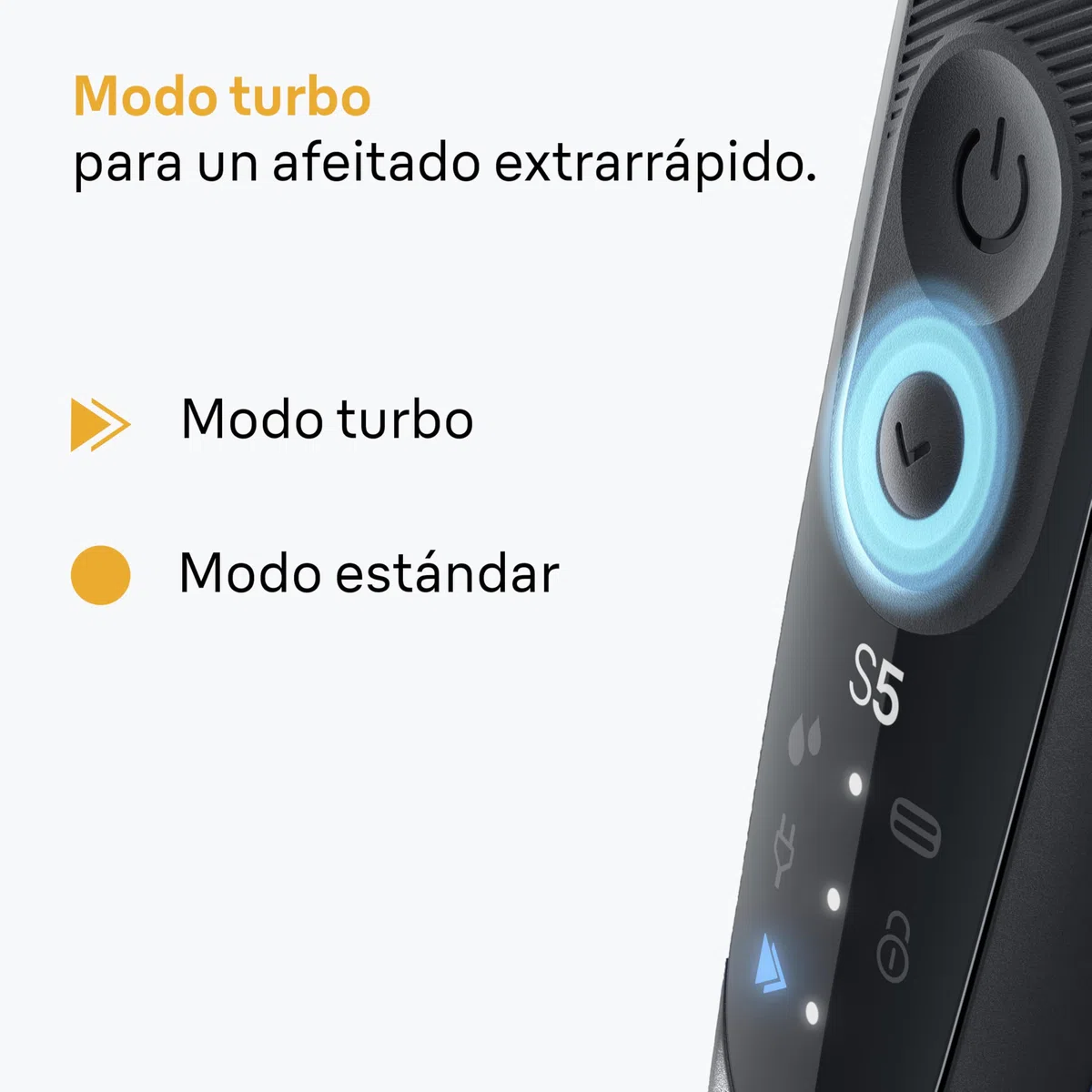Braun Series 5 Afeitadora Eléctrica Hombre, 52-B1600S, Azul | Máquina de Afeitar Resistente al Agua, Recargable, 50 Min de Uso, con Cabezal de Recortadora Corporal