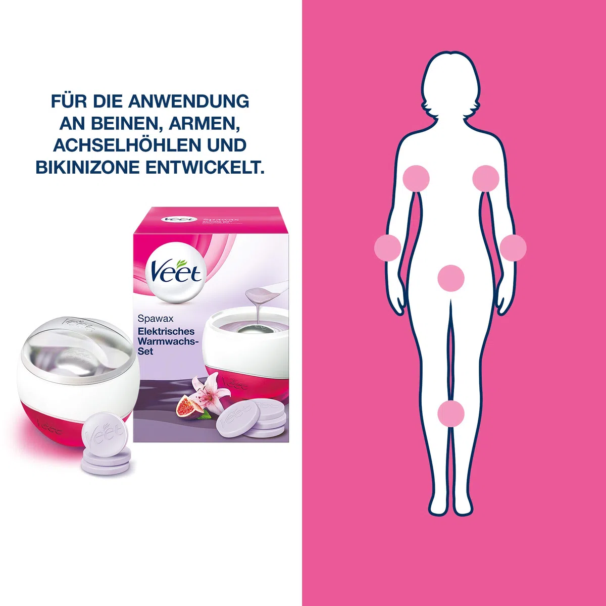 Veet Spa wax - Juego de cera caliente (1 unidad)