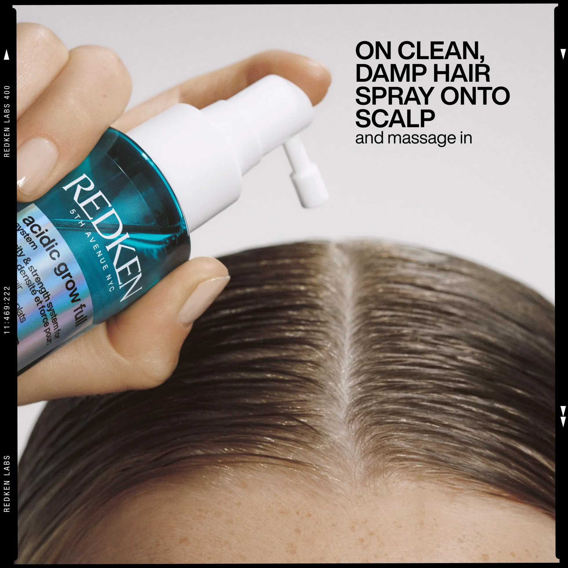 Redken, Sérum Sin Aclarado para Cuero Cabelludo Seco, Reequilibra e Hidrata, Fortalece y Densifica el Cabello, Con Ácido Azelaico y Cafeína, Acidic Grow Full System, 100 ml