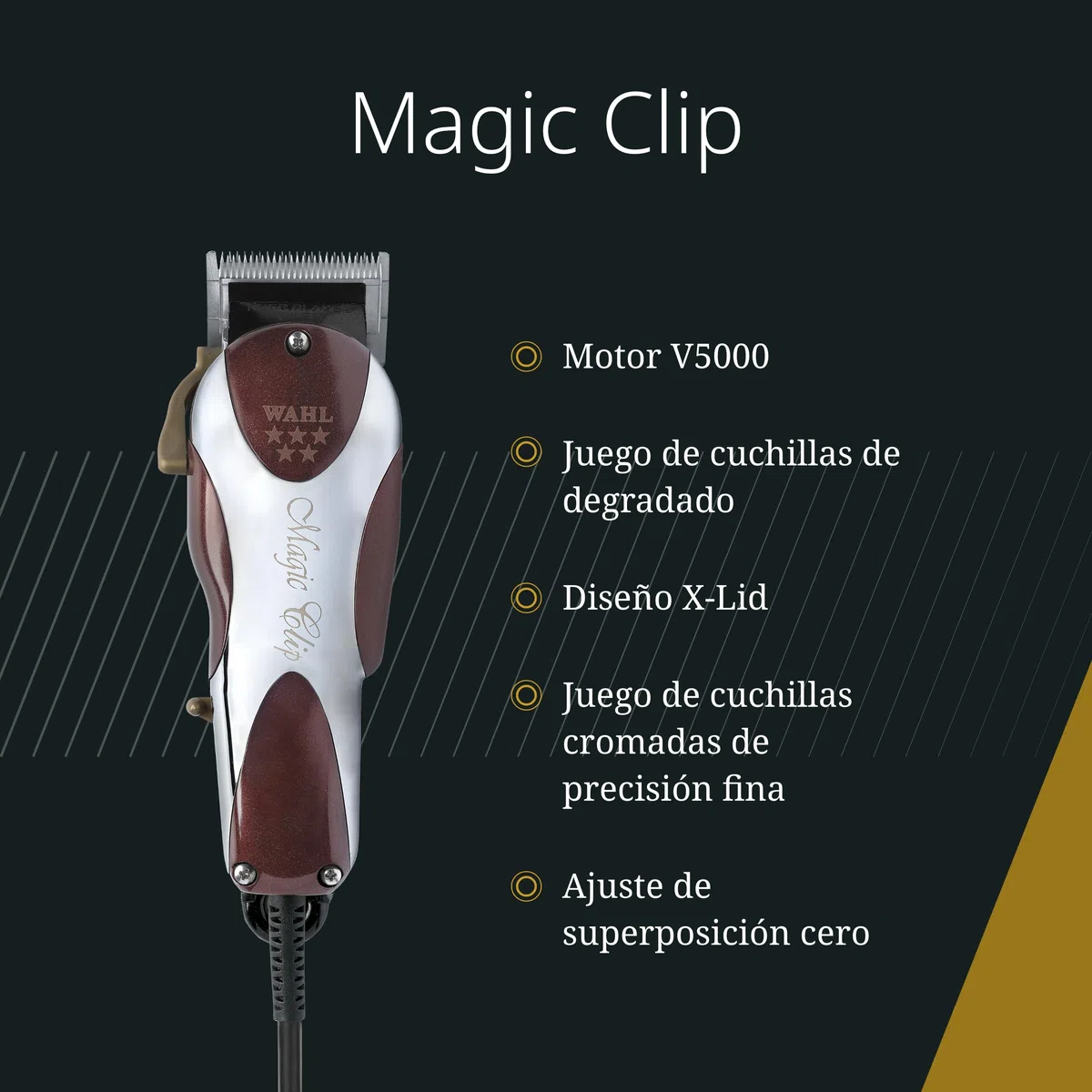 Wahl Magic Clip Cortapelos para Difuminado - Máquina de Cortar Pelo para Hombre para Degradados, Eliminar Volumen y Difuminar Gradualmente el Pelo