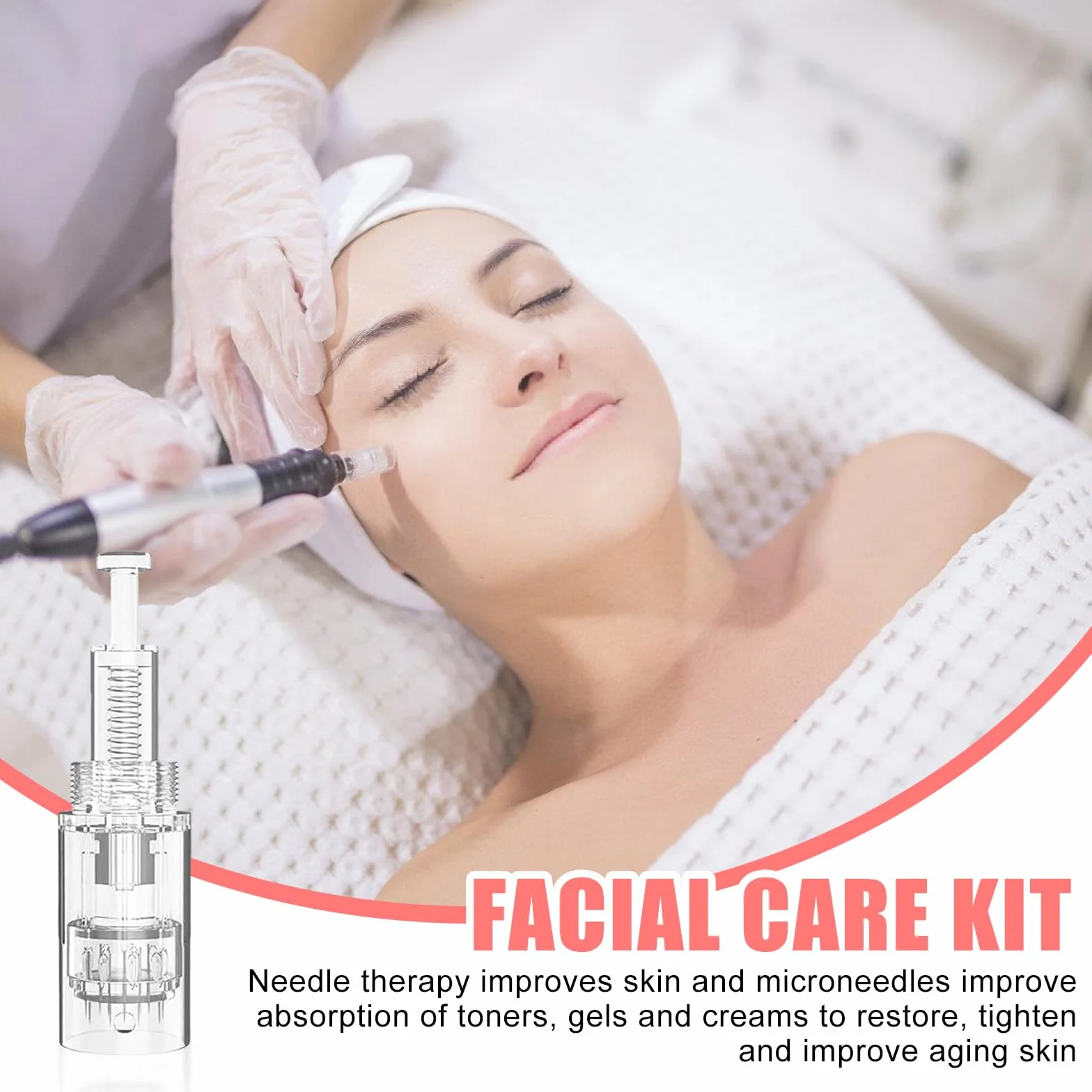 30 agujas de microneedling, repuesto Derma Pen, 24 pines, Micro Nano Agujas, cartuchos de repuesto para microagujas, cartuchos de repuesto para microagujas Dermapen Microneedling dispositivo Agujas de