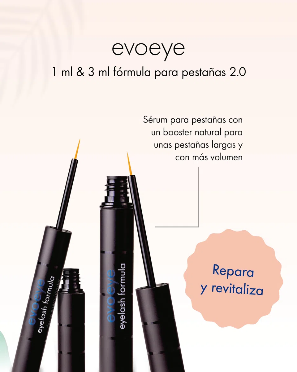 Set Ventaja evoeye Eyelash Formula 2.0 – 3 ml + 1 ml | Sérum de pestañas con booster natural para pestañas más largas y densas en 6–8 semanas | Lash Serum