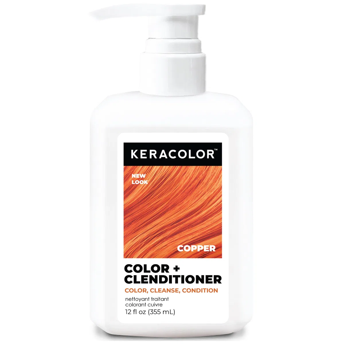 Keracolor Clenditioner - Acondicionador de depósito de color, color cobre, 354.9 ml