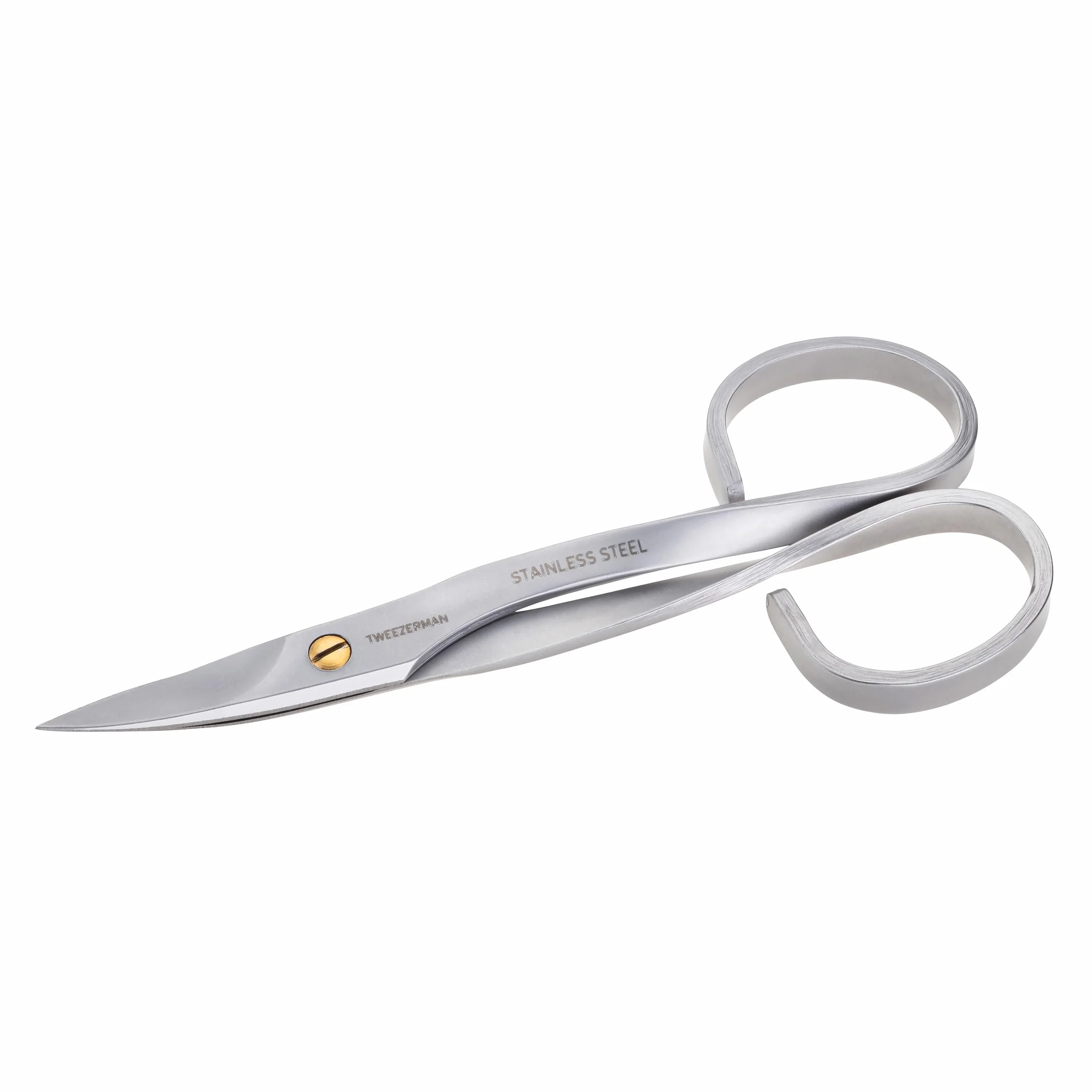 Tweezerman 3005-R - Tijera de uñas de acero inoxidable para manicura y pedicura