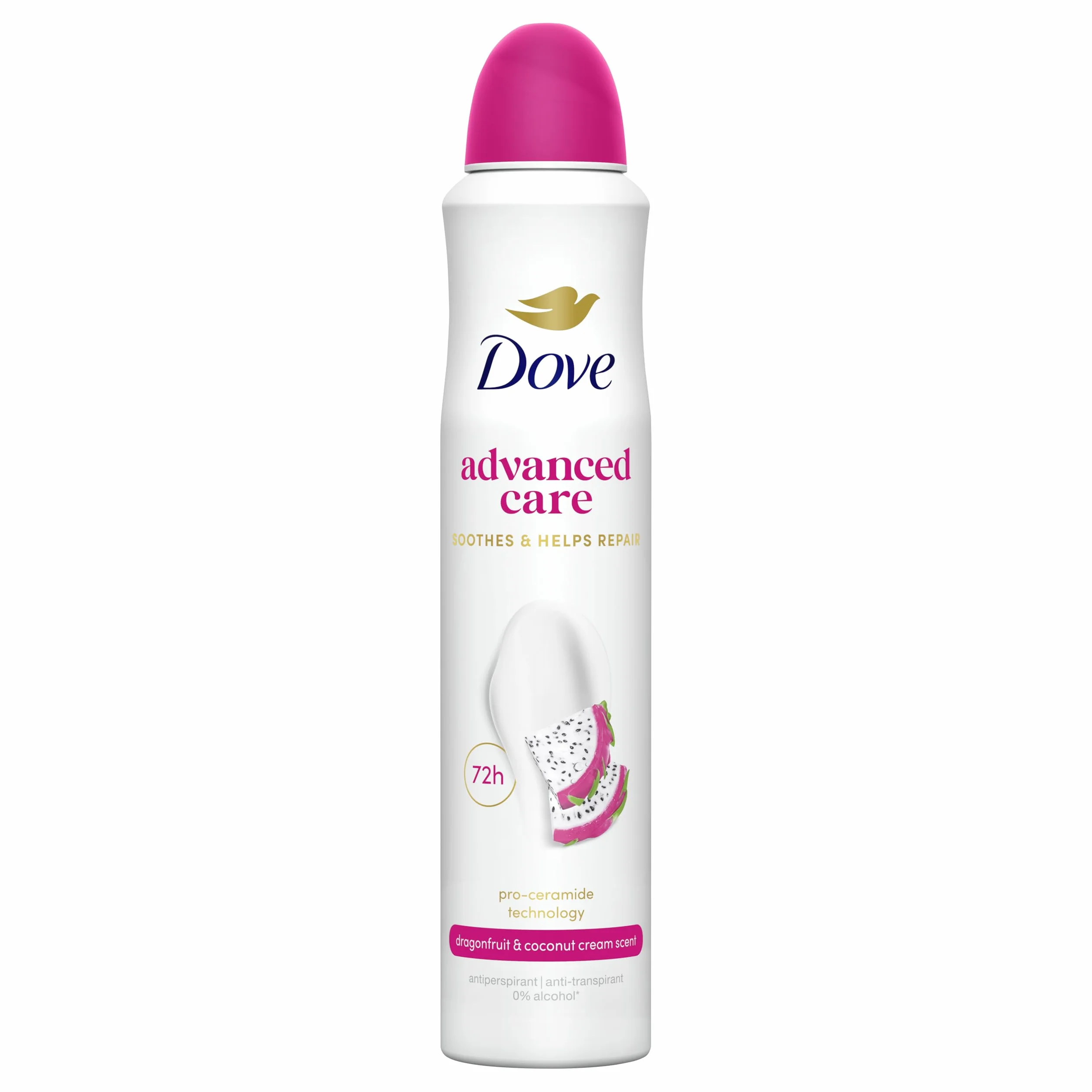 Dove Advanced Care Desodorante Dragon Fruit 72 horas Spray 200ml x6