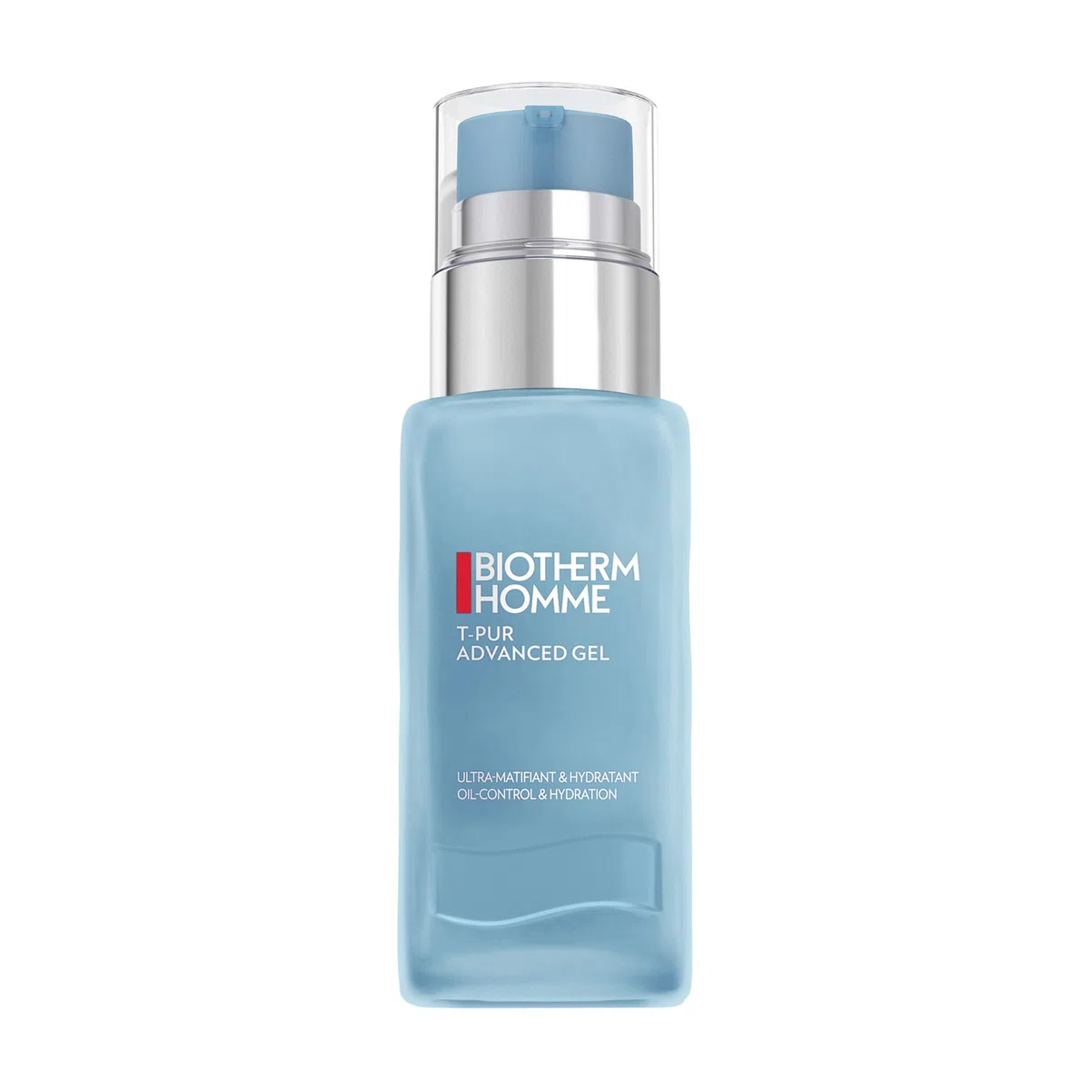 Biotherm Homme T-Pur Gel, un gel hidratante para hombres con piel normal a grasa, con sales marinas francesas y plancton biotecnológico, hidrata y purifica, antiaceite y brillo, 50 ml
