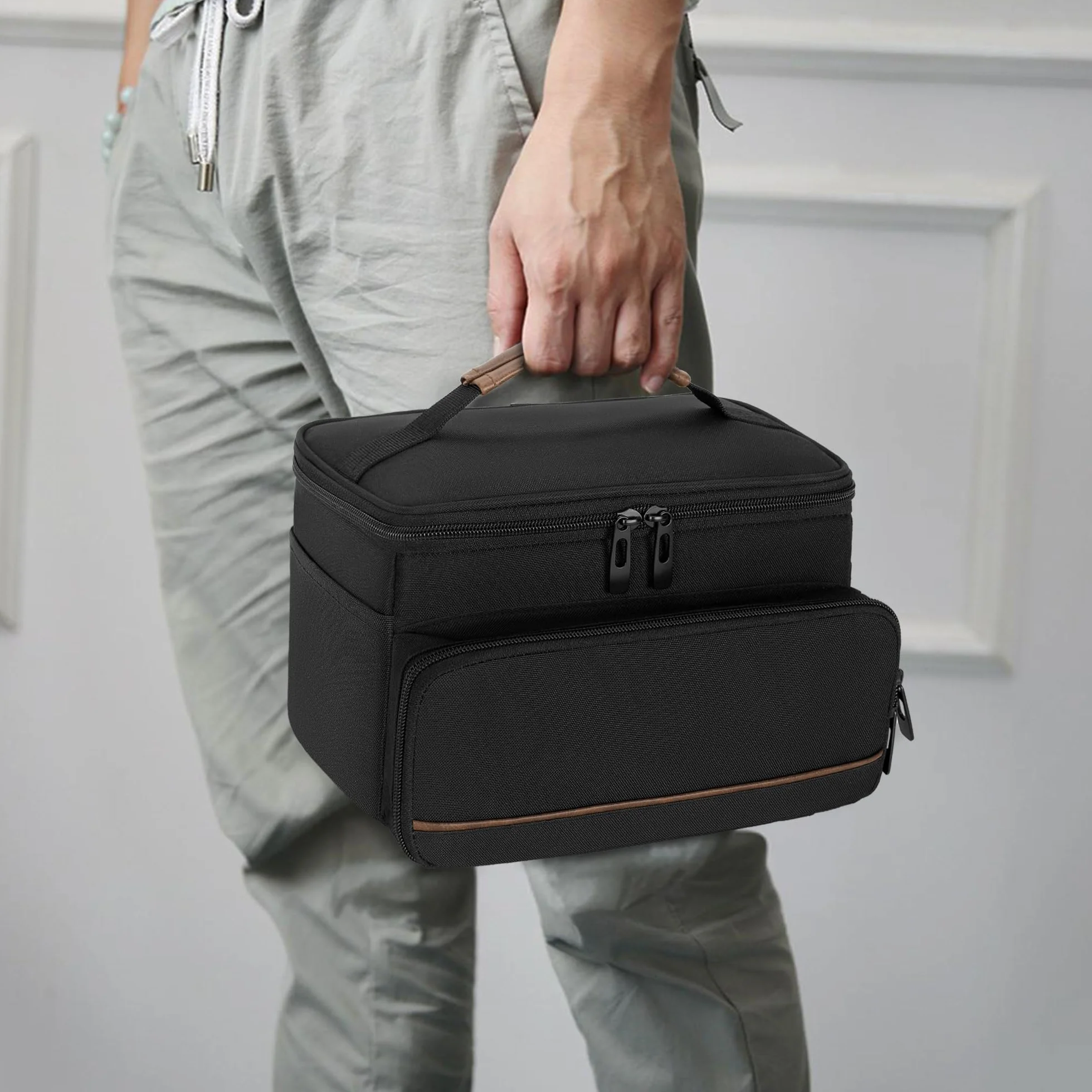 CURMIO Estuche Portátil para Cortapelos, Bolsa de Almacenaje Compatible con Andis, Hatteker, Oster Maquina Cortar Pelo y Otras Herramientas de Peluquería, Negro