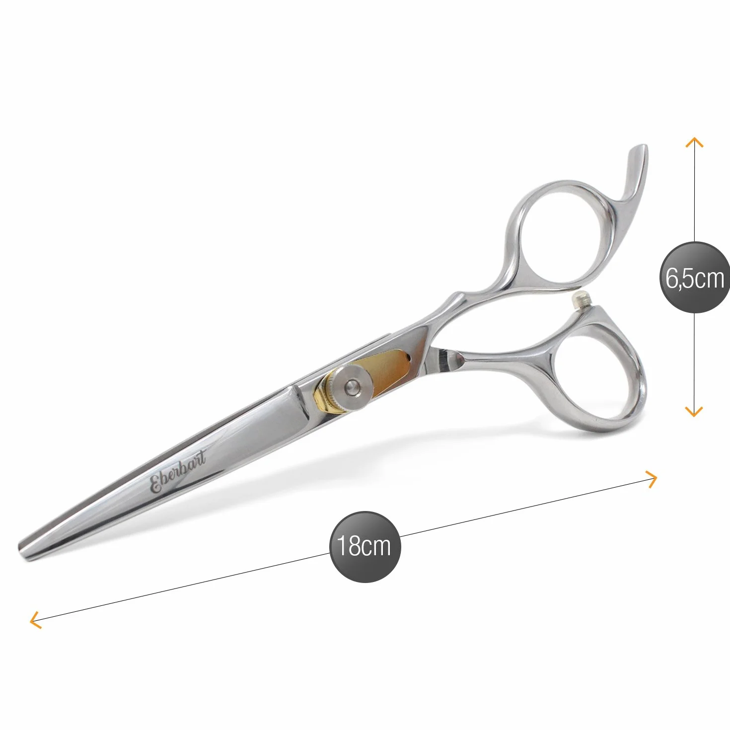 Tijeras para Barba + Estuche de Cuero Sintético – Tijeras de barbero profesional para cuidar y recortar la barba y bigote