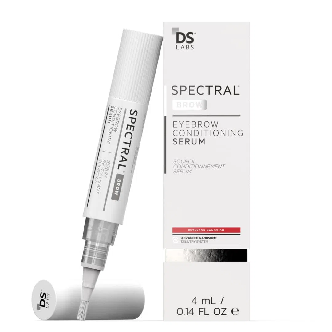 Spectral.BROW - Suero realzador de cejas de DS Laboratories - Promueve la apariencia de cejas pobladas y atrevidas, consigue cejas más densas y gruesas, vegano y libre de crueldad animal (4 ml)
