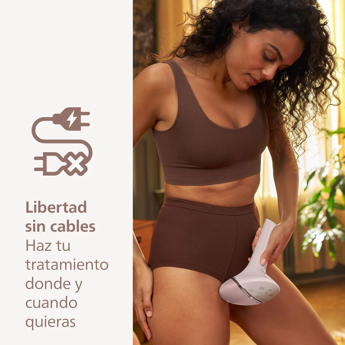 Philips Lumea serie 9900, dispositivo de depilación IPL, alternaternativa a la depilación láser, tecnología SenseIQ y SkinAI, 2 accesorios para cuerpo y rostro, BRI950/02.