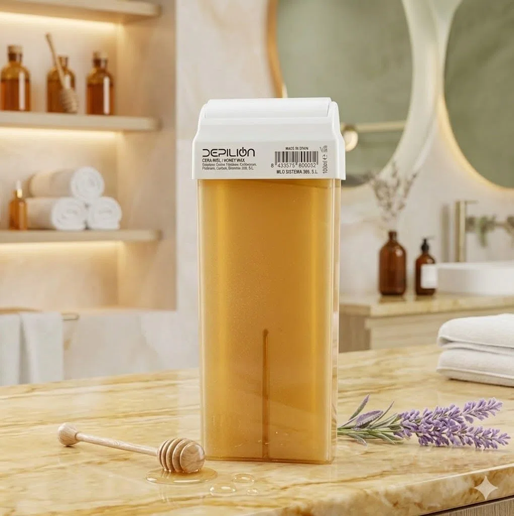 Cera depilatoria Roll On Caja 48 x cartuchos de 100ml Miel/Caja 48 x Roll-on Cera para depilación