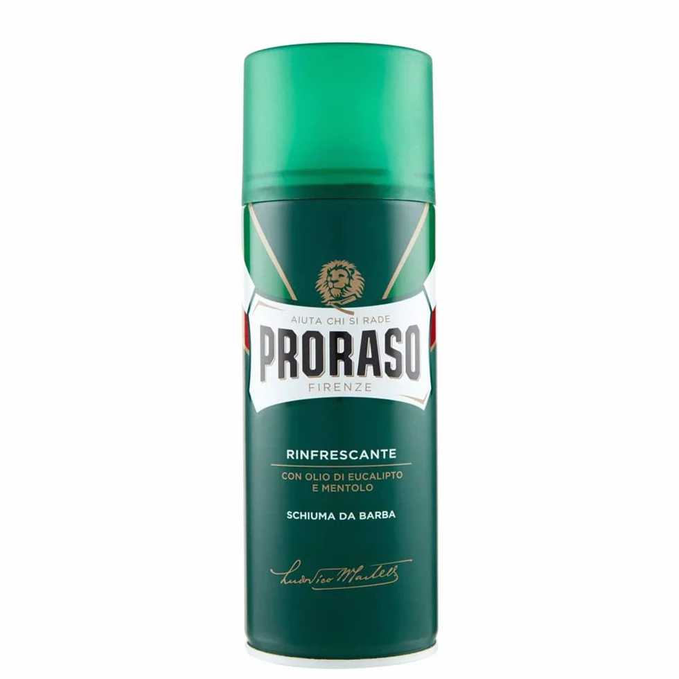 12 x PRORASO Shaving Foam Cream - Jabón de espuma de afeitar
