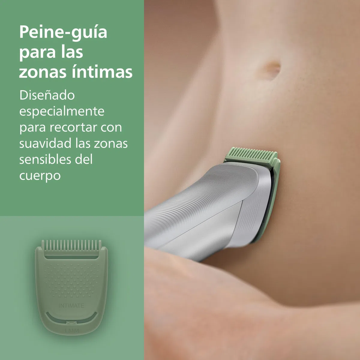 Philips Recortadora todo en uno de 11 en 1 Serie 5000 - Afeitadora y cortapelos hombre para rostro, cabeza y cuerpo, cuchillas de acero autoafilables, 17 longitudes, recargable, MG5951/15