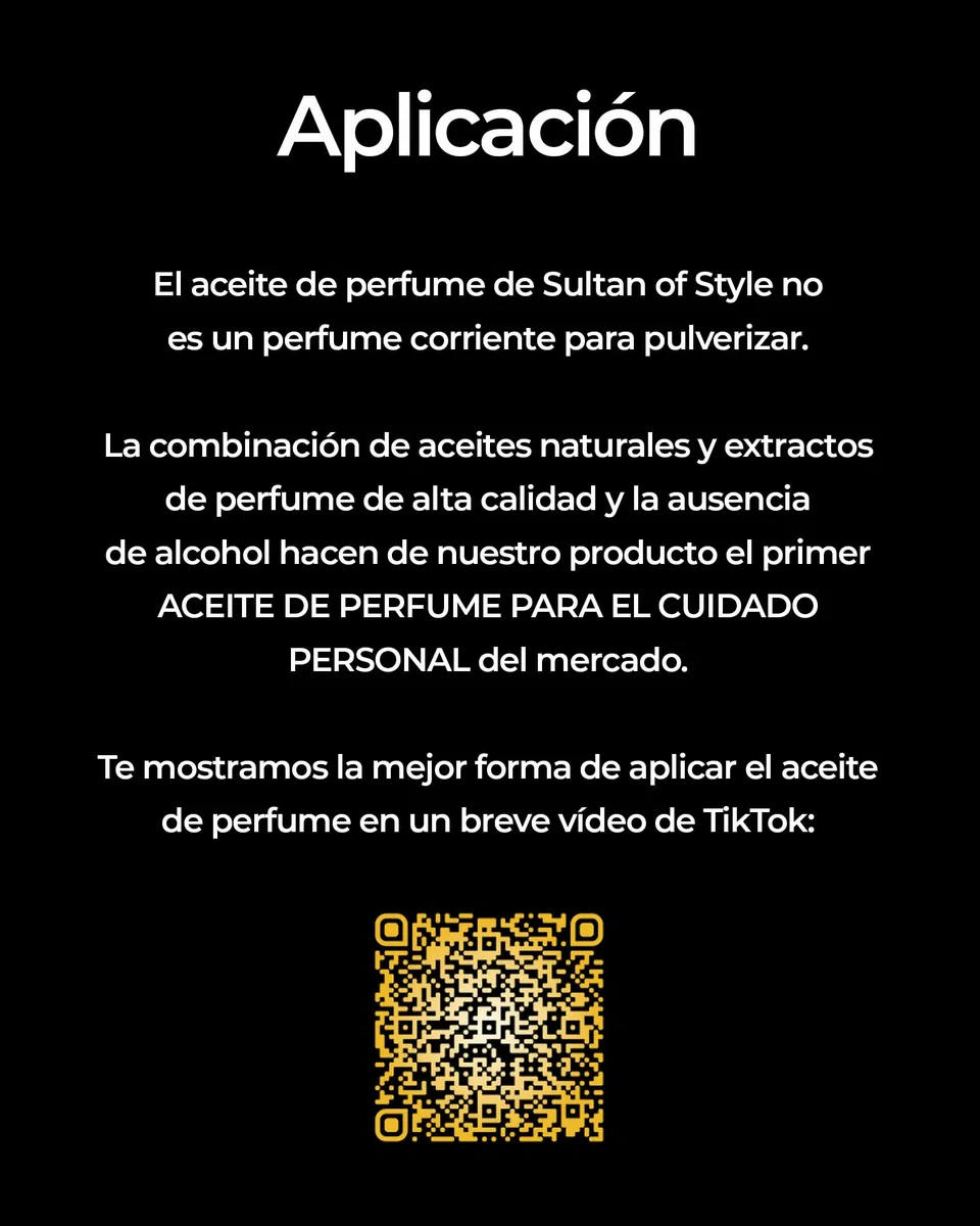 Sultan of Style Aceite de perfume Deep Force para hombre - Fragancia oriental intensa y elegante - 100% sin alcohol - Aceites esenciales para el cuidado personal - Regalos para hombre