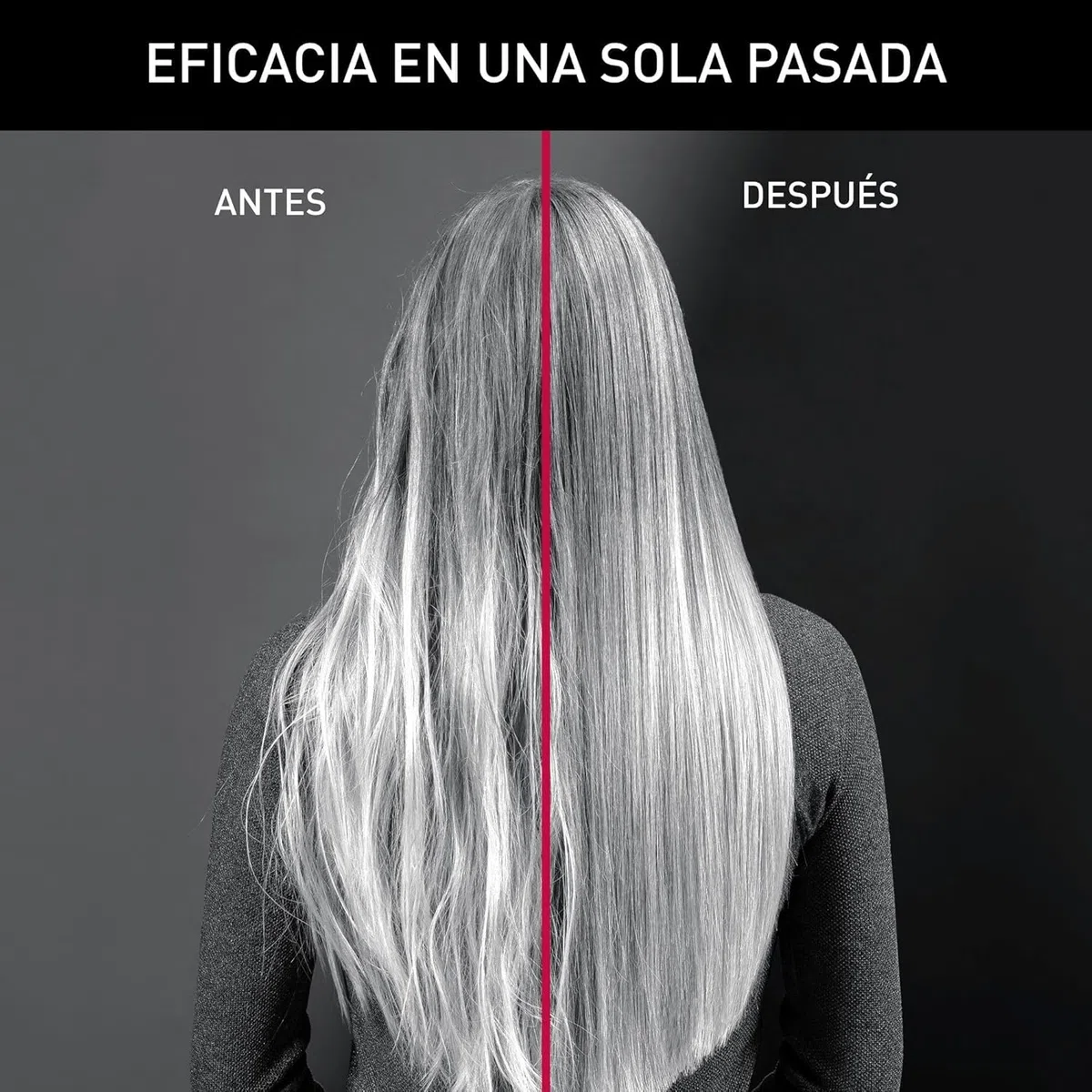 Rowenta x Karl Lagerfeld Optiliss Ionic, Plancha de pelo con revestimiento cerámico para un pelo suave, 10 temperaturas hasta 230º, alisado eficiente, rizos y ondas, negro, SF323L