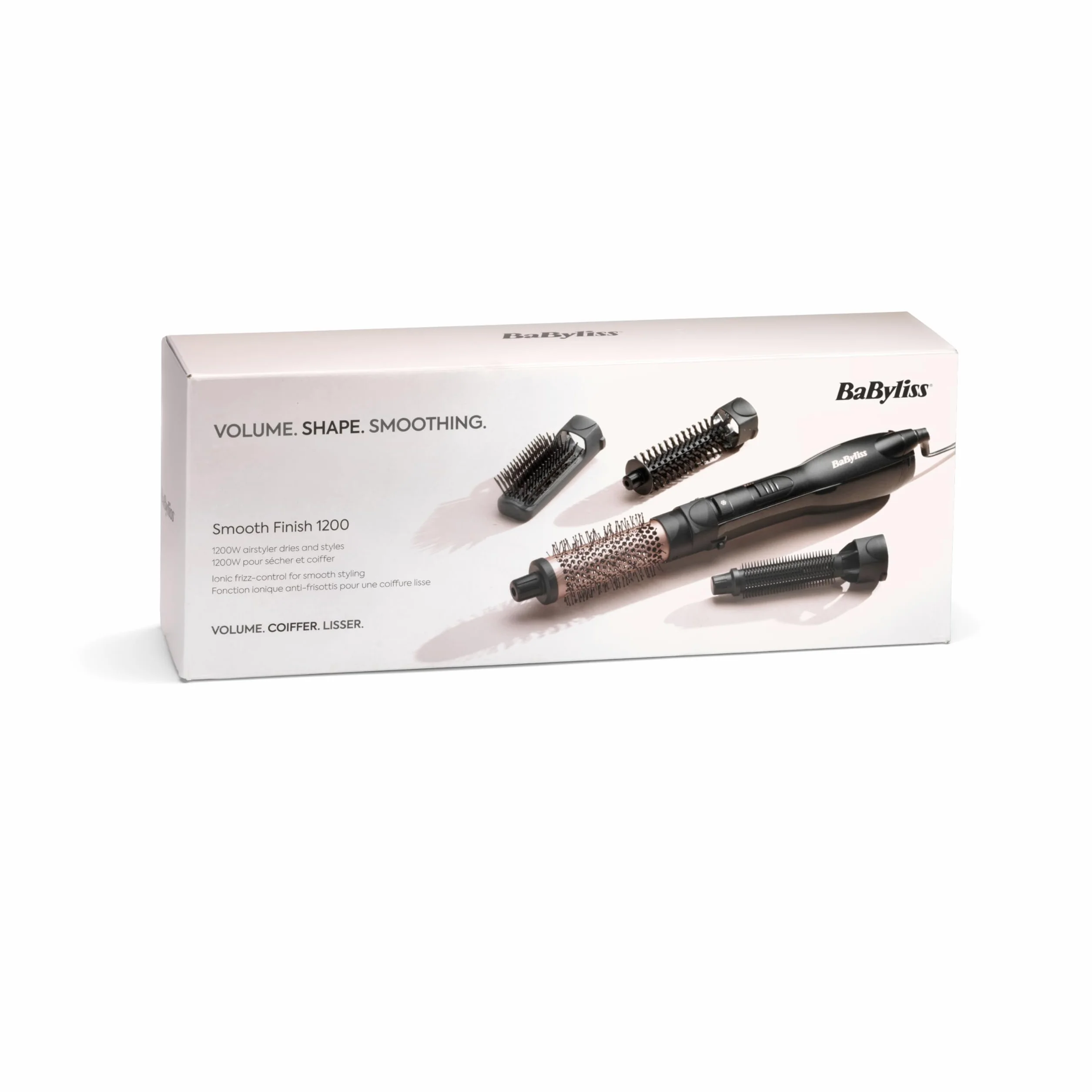 BaByliss Smooth Finish 1200 Cepillo de Aire Caliente 4-en-1 AS122E 1200W