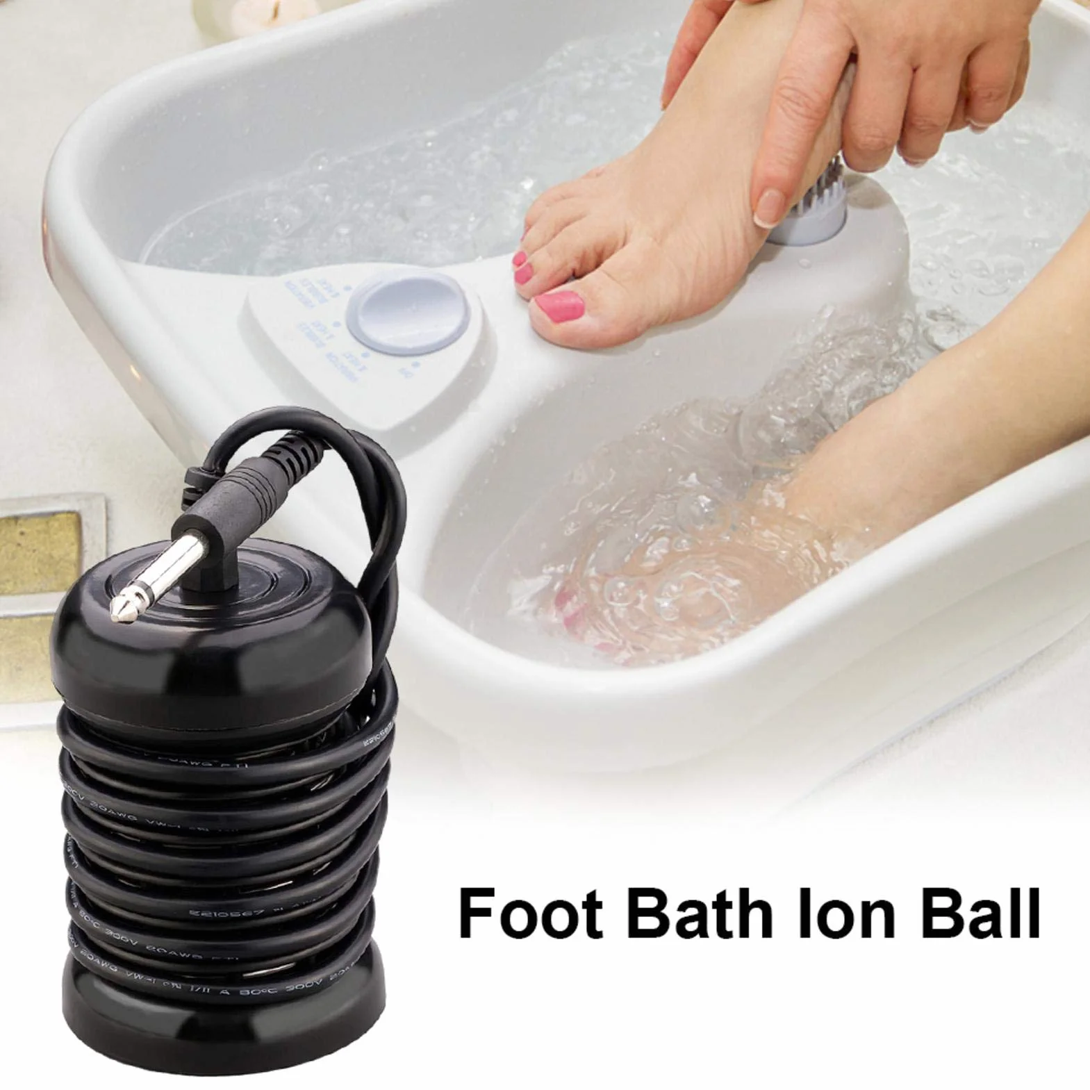 Ionic Detox Foot Bath Arrays Redondo Bobinas de acero inoxidable de reemplazo de matrices redondas para desintoxicación iónica Foot SPA Cleanse Machine (negro)
