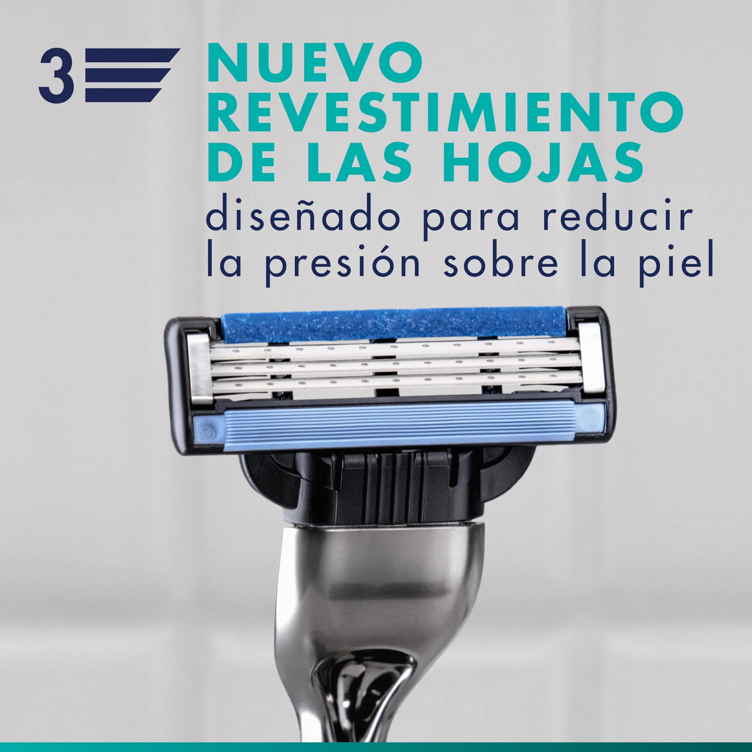 Gillette Mach3 Base Pack de 15 Recambios Para Maquinillas De Afeitar Para Hombre, Cuchillas de Afeitar Con 3 Hojas y Banda Lubricante, Compatible Con Todos Los Mangos Mach3