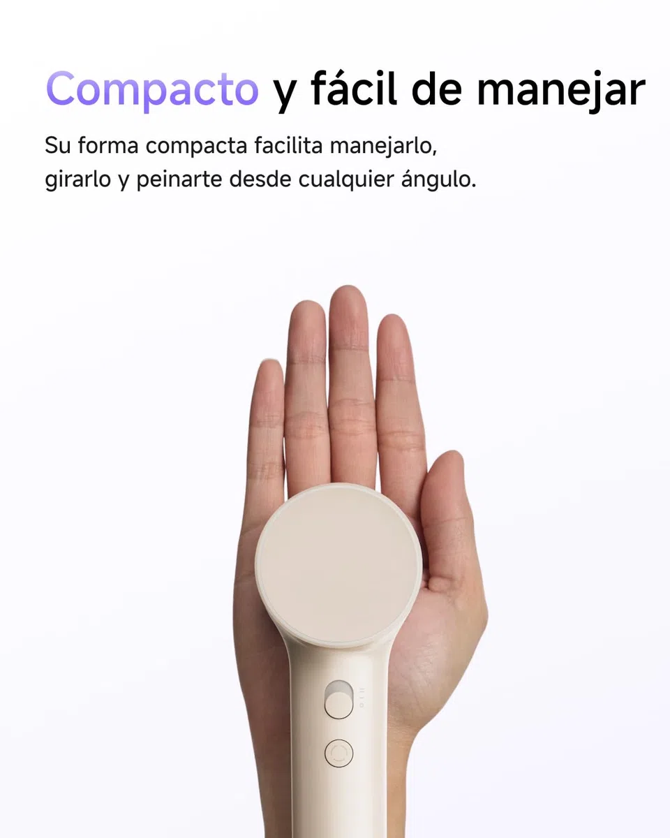 Laifen Air Secador de Pelo Ultra-Ligero 280 g, 200 Millones de Iones Negativos, Secado Rápide en 3 Min, Silencioso 60 dB con Modo Niños & Boquilla Alisadora, Ideal para Viajes (Beige Té con Leche)