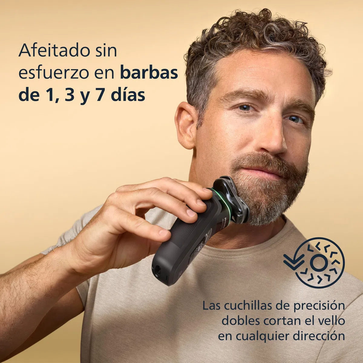 Philips i9000 Prestige, Afeitadora Eléctrica Hombre, Máquina de Afeitar Barba en Seco y Húmedo, Tecnología SkinIQ, Base de Carga, Recargable, Estuche de Viaje, Centro de limpieza, XP9207/30