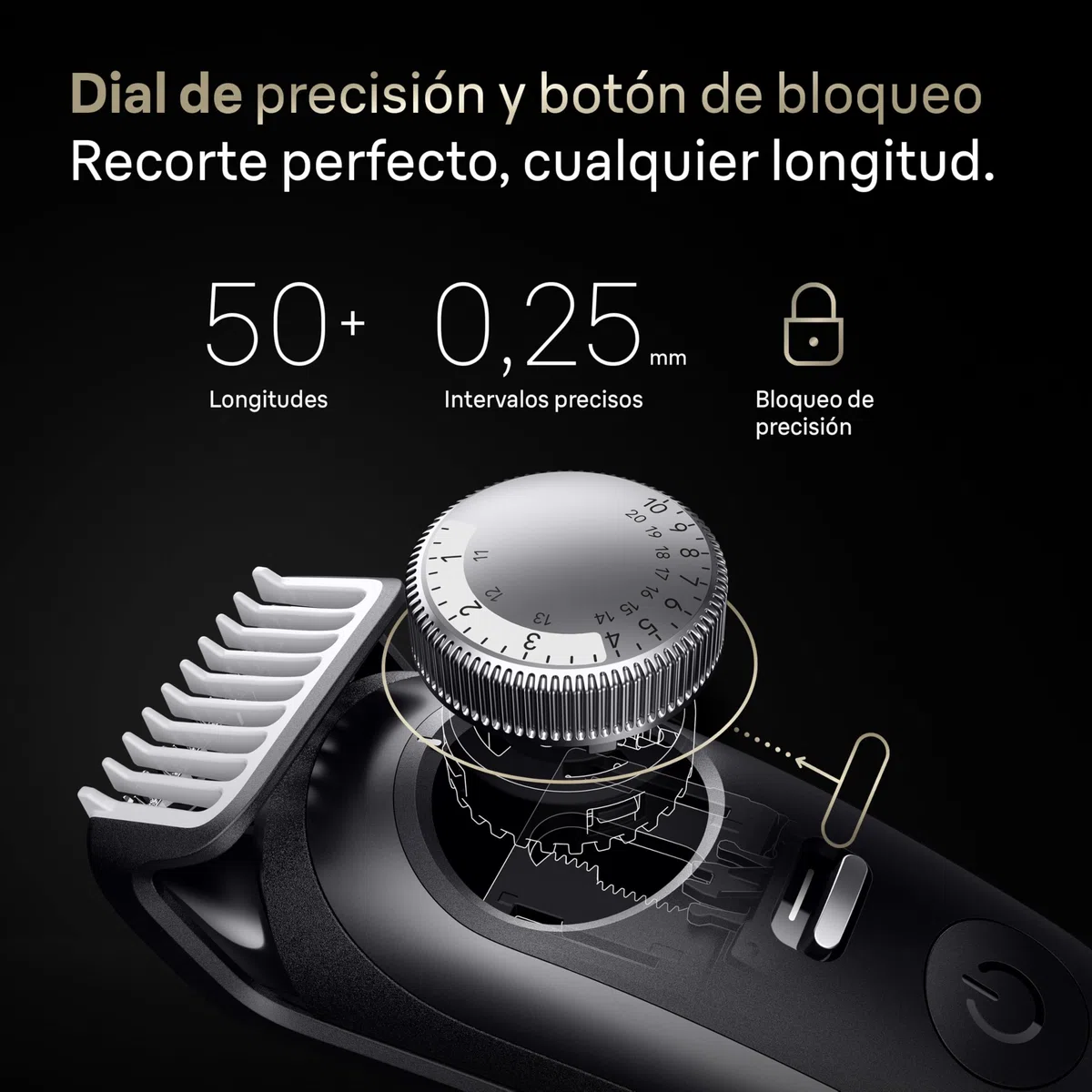 Braun Recortadora de Barba Series 9 BT9565, Titanio - Barbero Recargable Resistente al Agua, +14 Accesorios para Barba, 180 Min de Autonomía, 52 Longitudes, Lámina Ultra Afilada