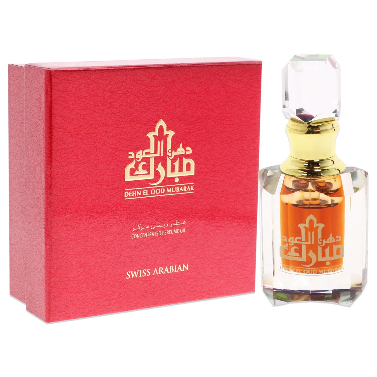 Dehn El Oud Mubarak by Swiss Arabian Extrait De Parfum (Unisex) .20 oz / 6 ml (Men)