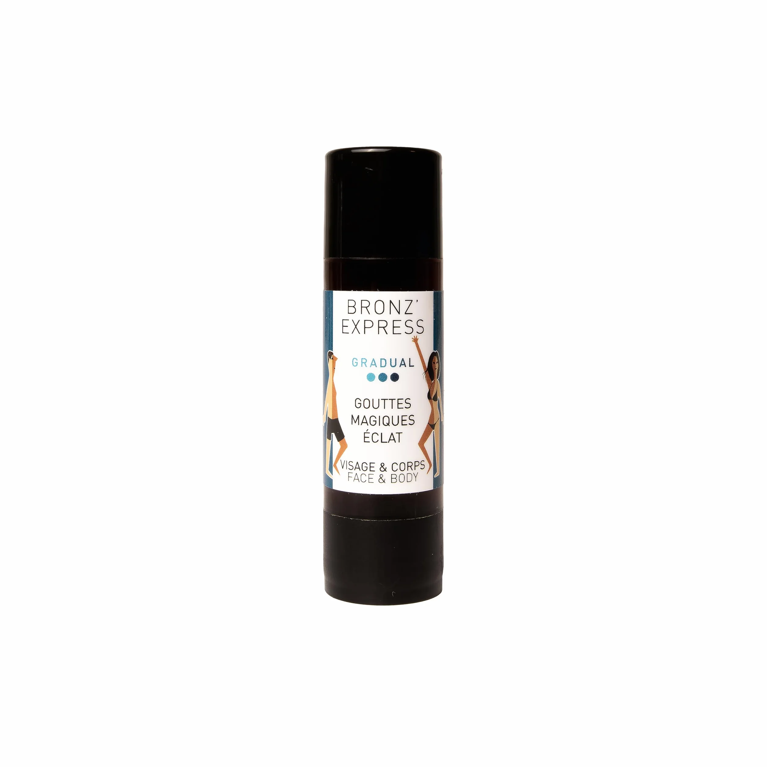 BRONZ'EXPRESS Gotas Mágicas Eclat 30 ml Bronceado Natural Progresivo Mezclable con Tus Cremas Hálito Luminoso Personalizable Fórmula Francesa Premium
