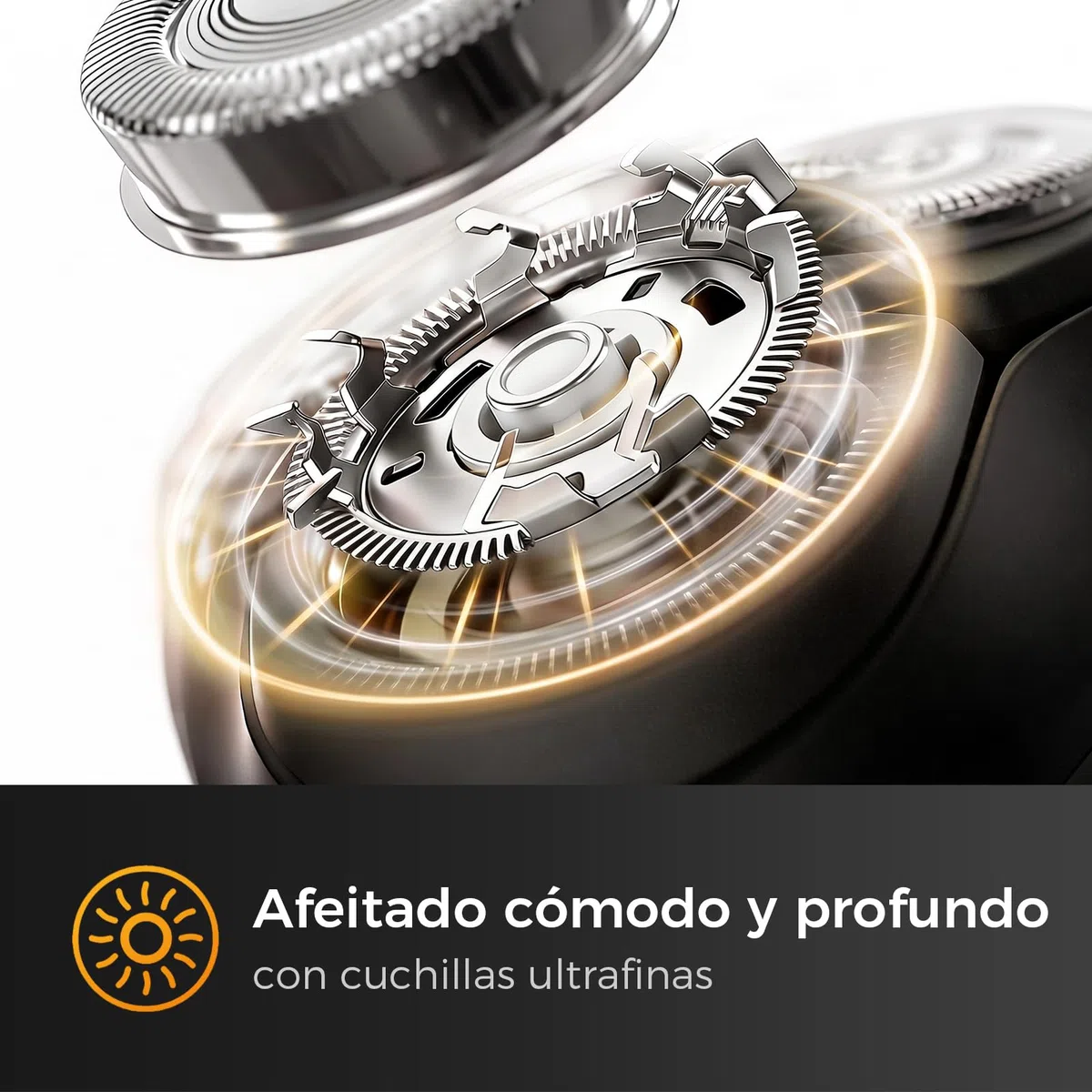 Afeitadora Electrica Hombre, Autonomía 120 minutos, Cuchilla de Acero Autoafilado, Afeitadora de barba emergente, Uso Diario o de Viaje, Rendimiento Potente y Eficiente, 8200rpm