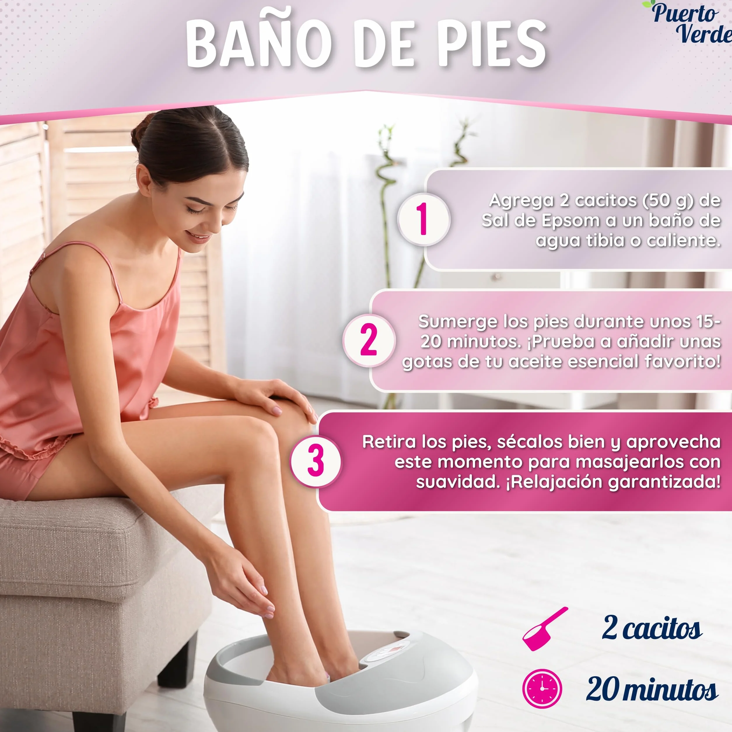 Sal de Epsom Pura 6 Kg Fuente Concentrada de Magnesio Sales de Baño Rápida Disolución Relajación Muscular Sueño Producción Española