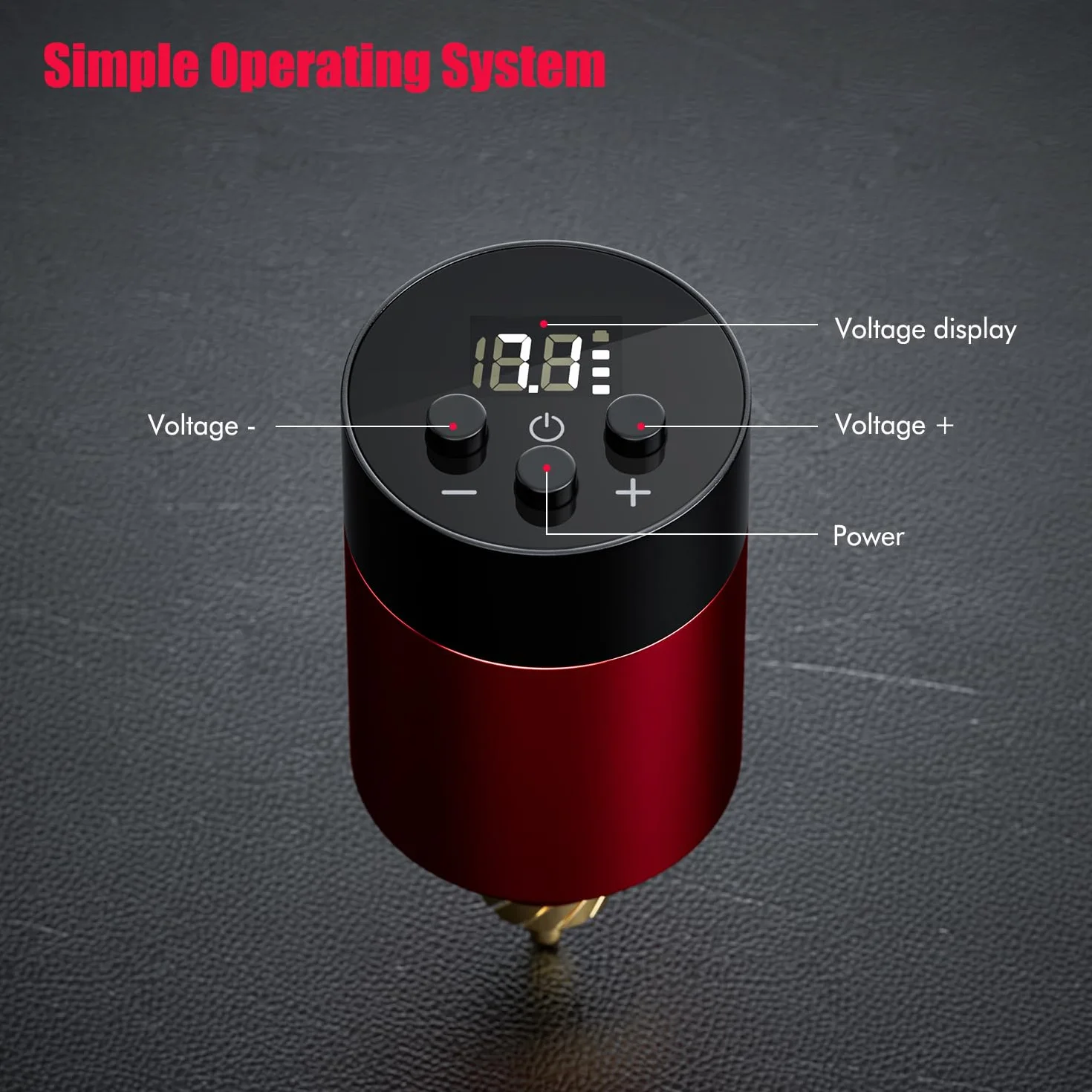 TATELF Máquina de Tatuaje Rotativa Inalámbrica, 1500mAh Batería LCD, Kit Completo con 5 Tintas y 10 Agujas Cartucho para Principiantes y Artistas