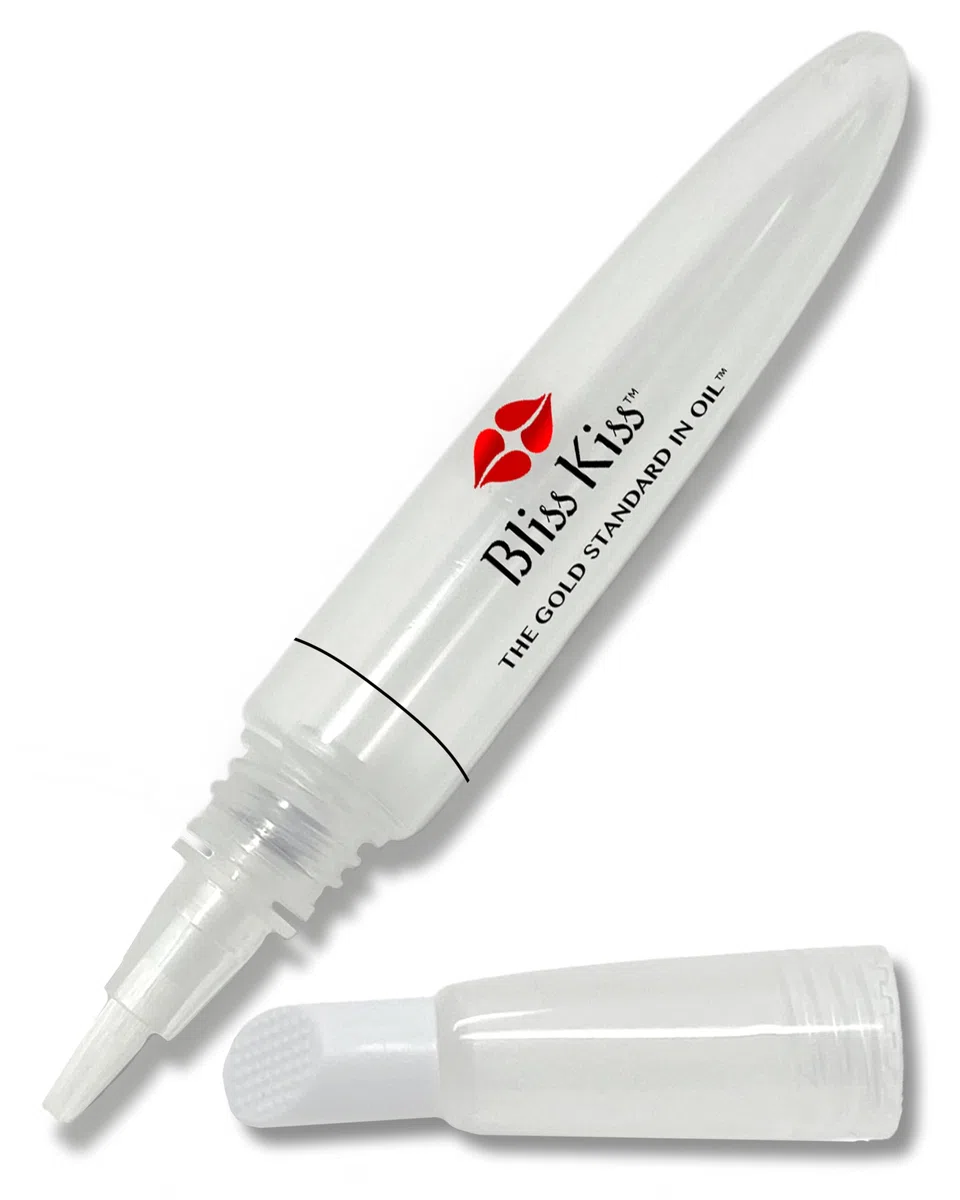 Bliss Kiss Refillable Empty Cuticle Squeeze Pen, perfect for holding Simply Pure Nail & Cuticle Oil - Single