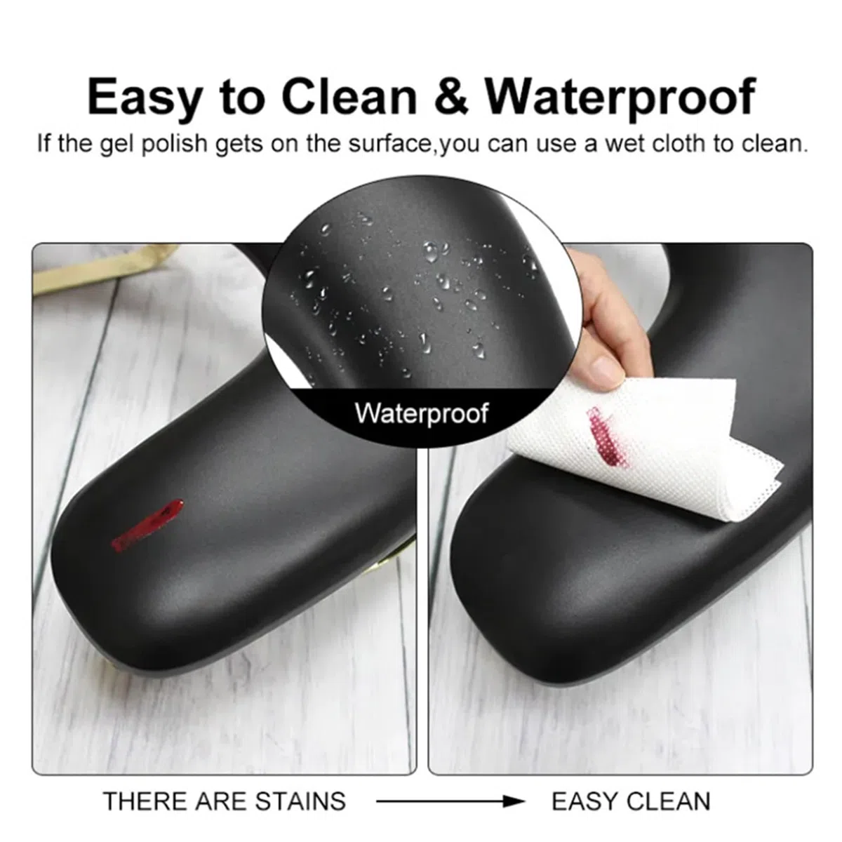 Reposabrazos para Nail Tech,Reposabrazos para Nails Tech | Soporte de reposamanos de cuero PU, cojín en forma de U, soporte para reposabrazos de uñas,Cojín desmontable para reposabrazos de escritorio