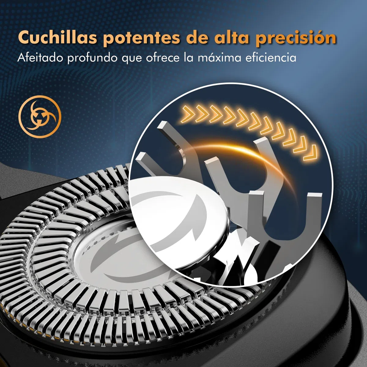 Afeitadora Cabeza Hombre, IPX7 Impermeable Maquina Afeitar Cabeza para Calvo, 6D Cabezales Magnéticos Maquinilla Afeitadora electrica hombre en Seco y Húmedo con Pantalla LED, USB-C