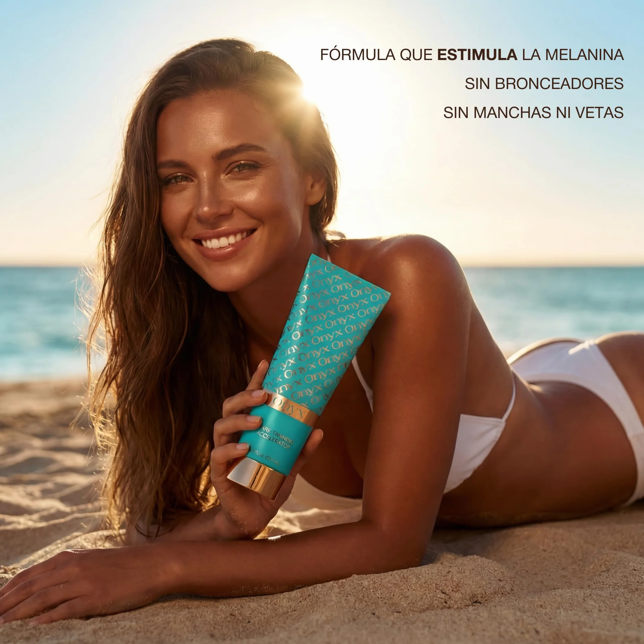 Onyx Dark Tanning Accelerator - Acelerador del Bronceado para uso en Solarium y al Sol - Crema Intensificadora con Tirosina y Aceites Nutritivos para un Bronceado Rápido y Duradero | 251 ml