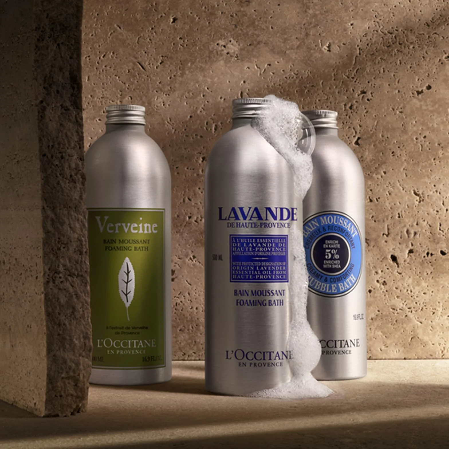 L'OCCITANE - Espuma de baño - Fabricado en Francia
