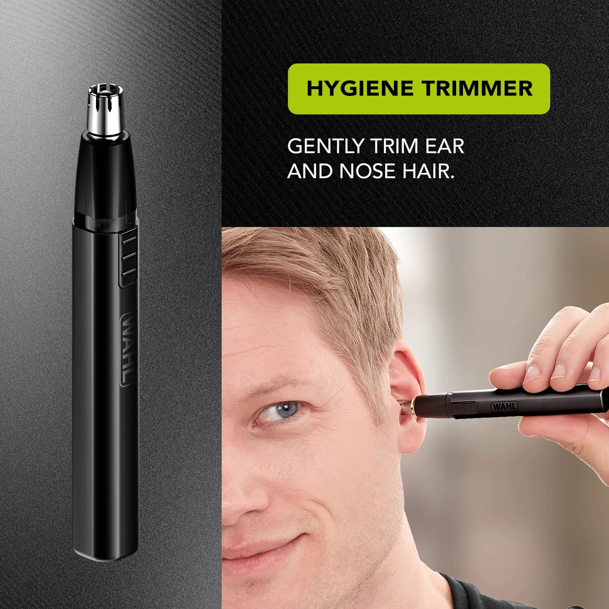 WAHL Rapid Clip, cortapelos para hombres, recargable por USB, depilación de orejas y nariz, cuerpo cónico, cortes de pelo completos en casa, batería de litio, mango ergonómico