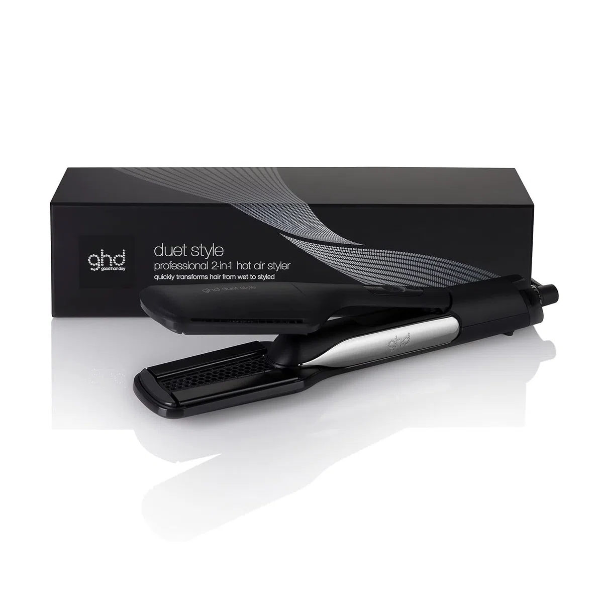ghd Duet Style - Plancha de Pelo y Secador 2 en 1, De Mojado a Peinado Sin Daño Térmico, Sin Encrespamiento, Más Brillo - Para Todo Tipo de Cabello - (Enchufe Europeo)
